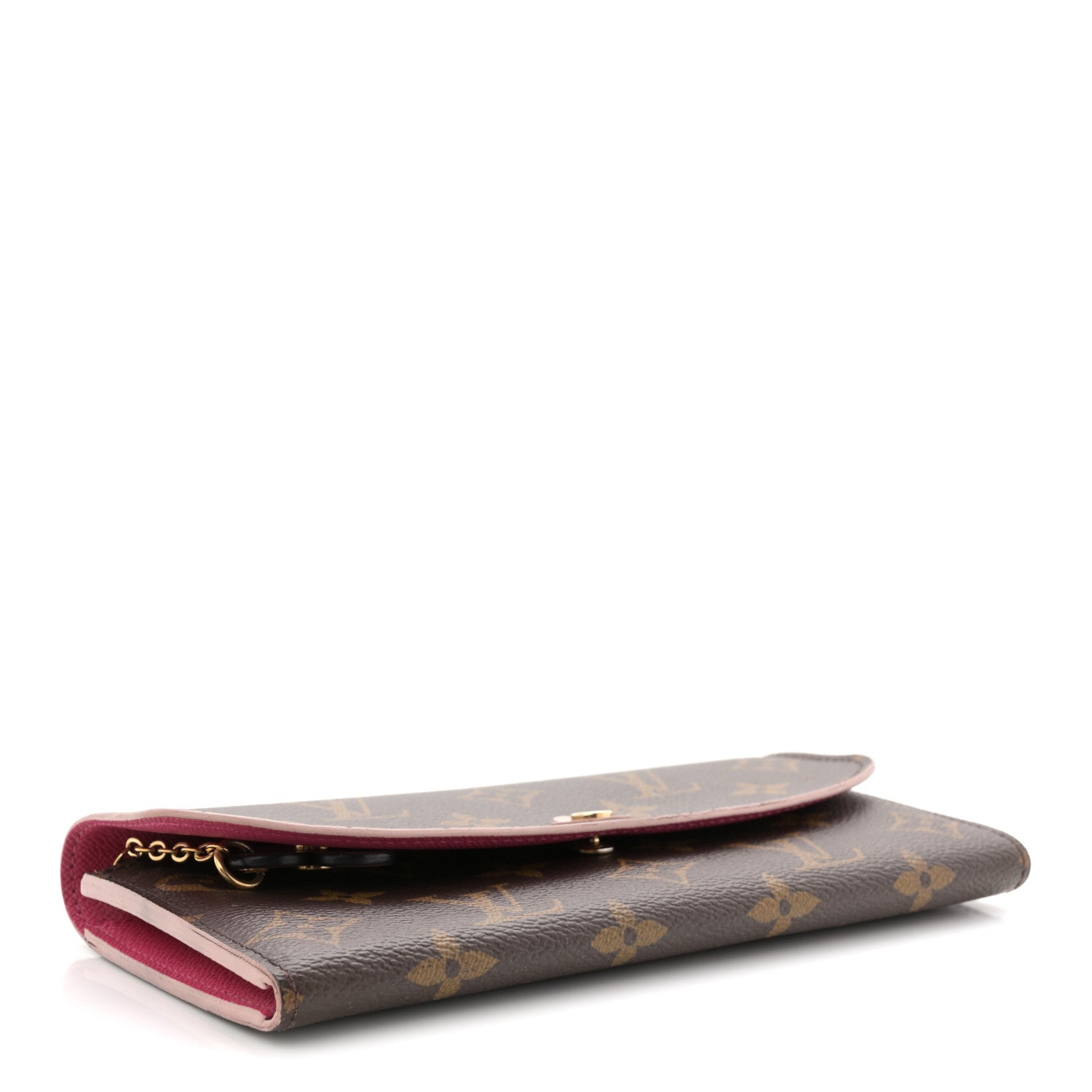 Monogram Bloom Flower Emilie Wallet Fuchsia