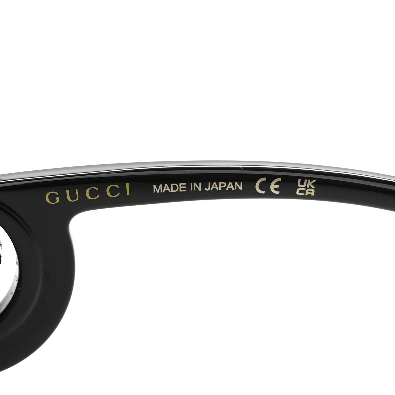 Acetate Rectangle Frame Sunglasses GG1326S Black