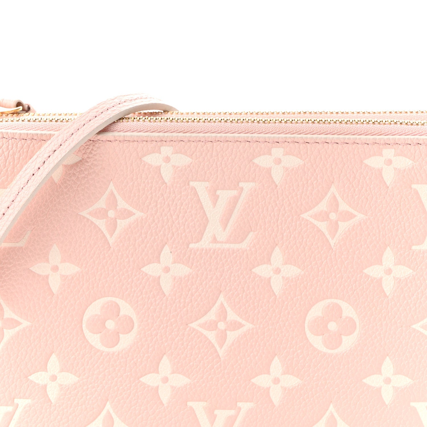 Empreinte Monogram Double Zip Pochette Rose