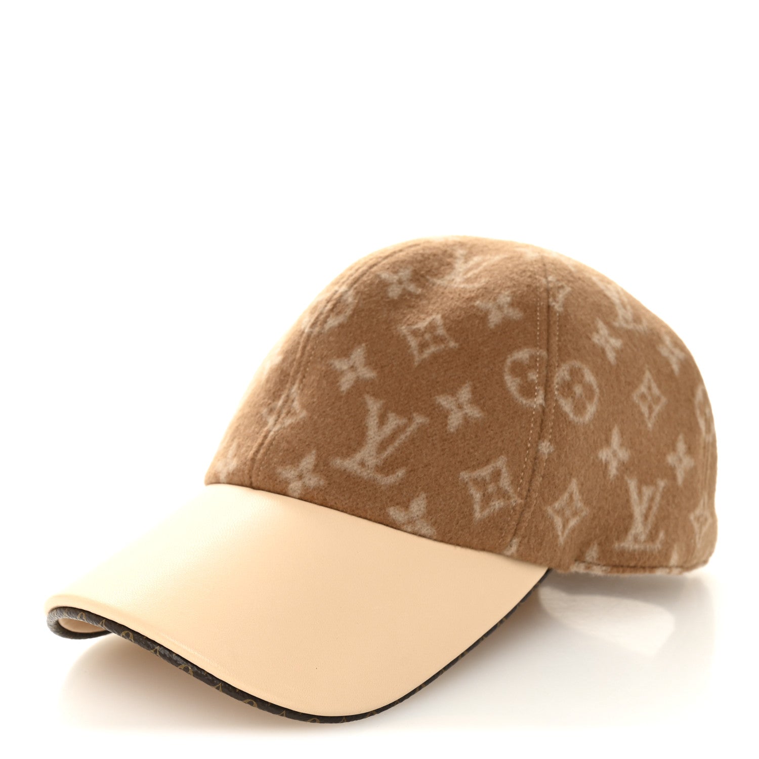 Wool Monogram Carry On Cap M Beige