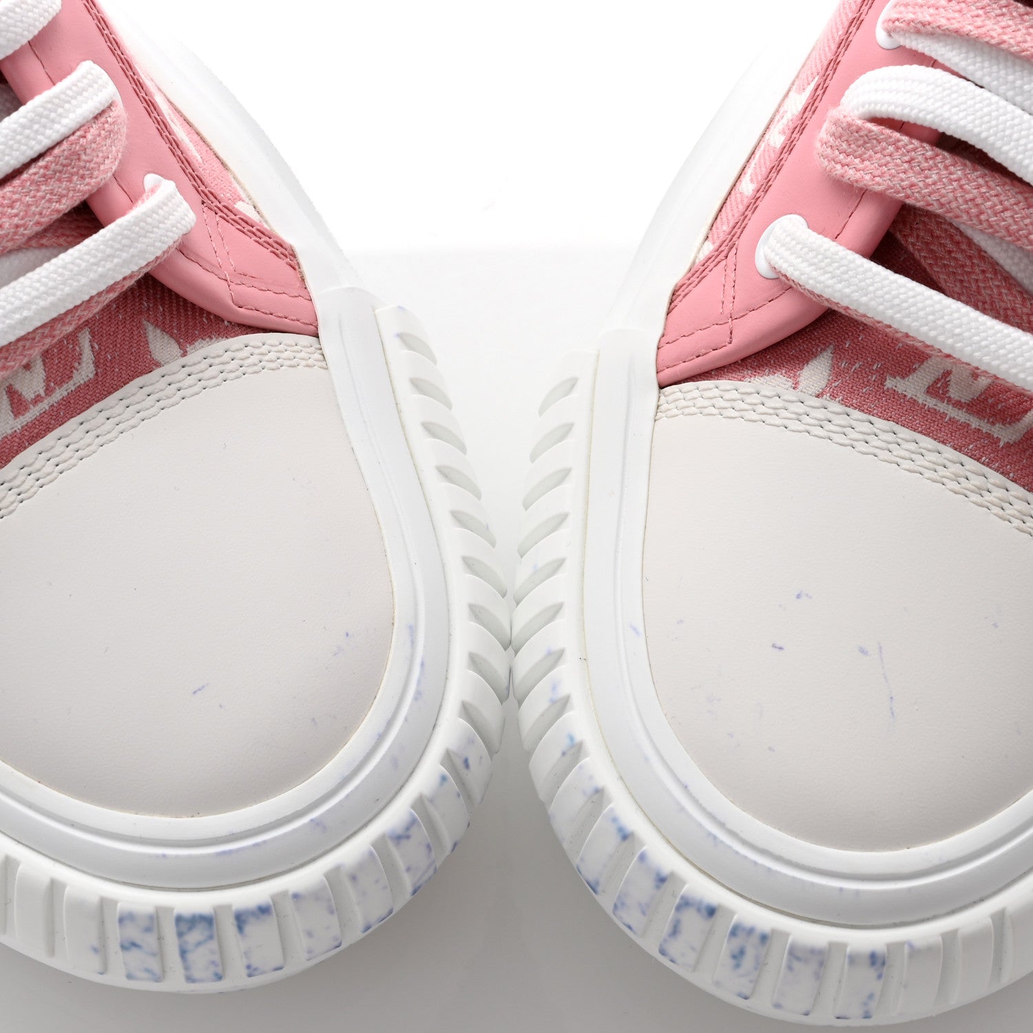 Denim Monogram Squad Sneakers 38.5 Pink