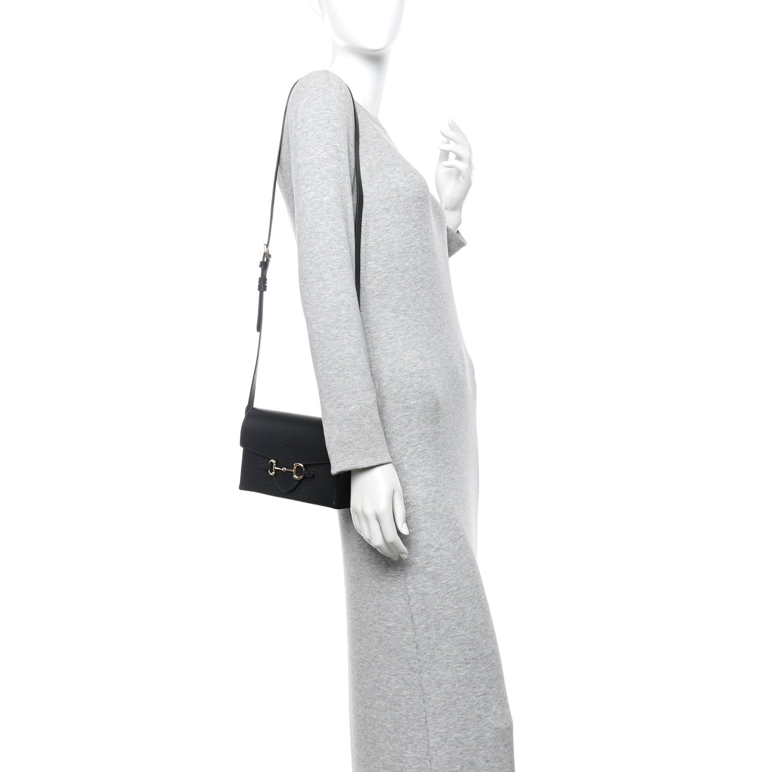 Calfskin Horsebit 1955 Shoulder Bag Black