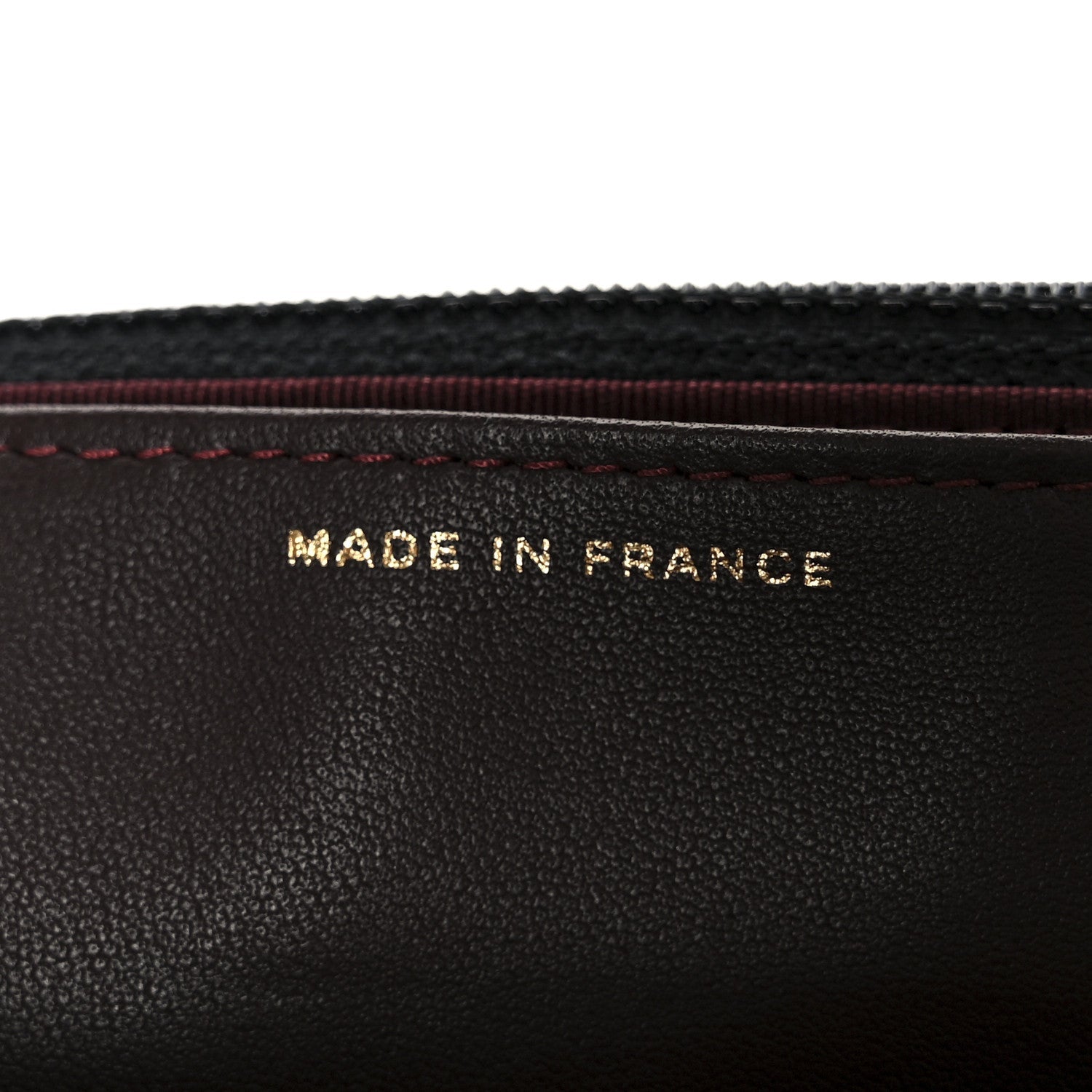 Lambskin Quilted Wallet On Chain WOC Black