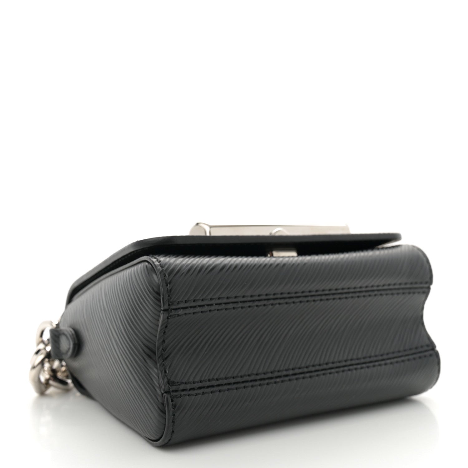 Epi Twist Lock Shoulder Bag XL Black