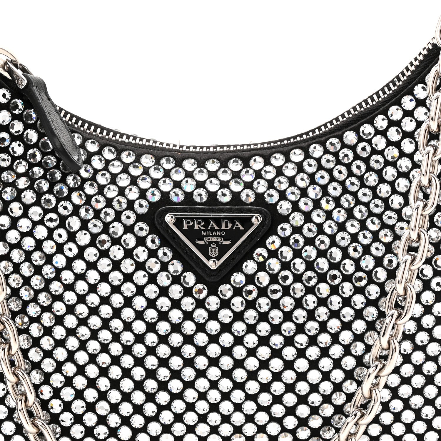 Satin Crystal Re-Edition 2005 Shoulder Bag Cristal