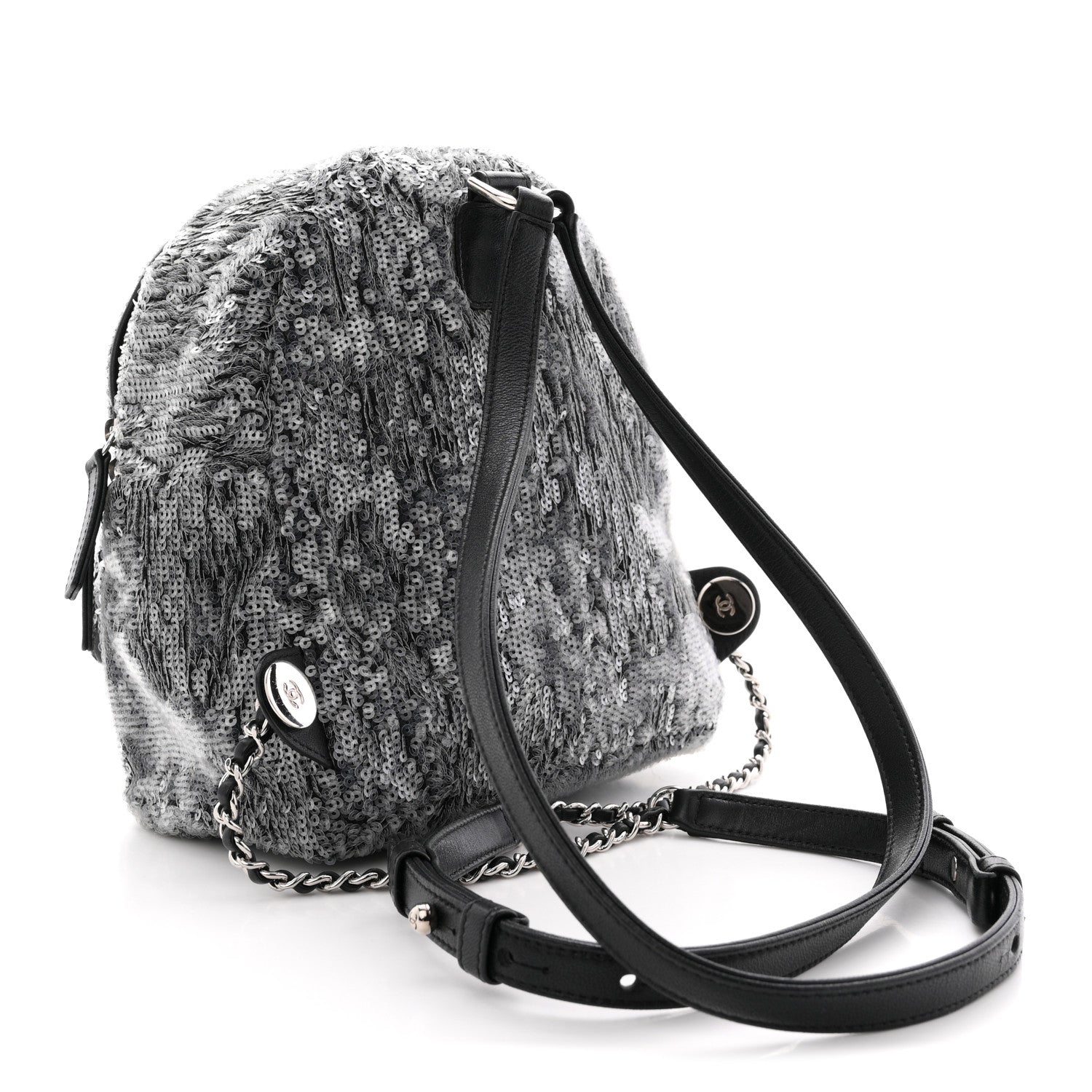 Sequin Waterfall Backpack Grey