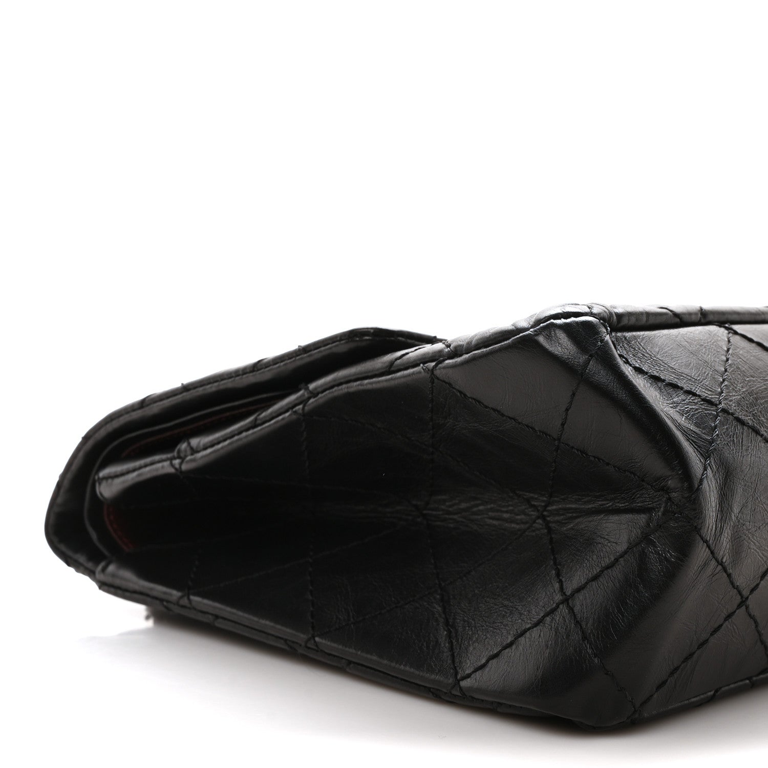 Aged Calfskin Quilted 2.55 Reissue 226 Flap Black