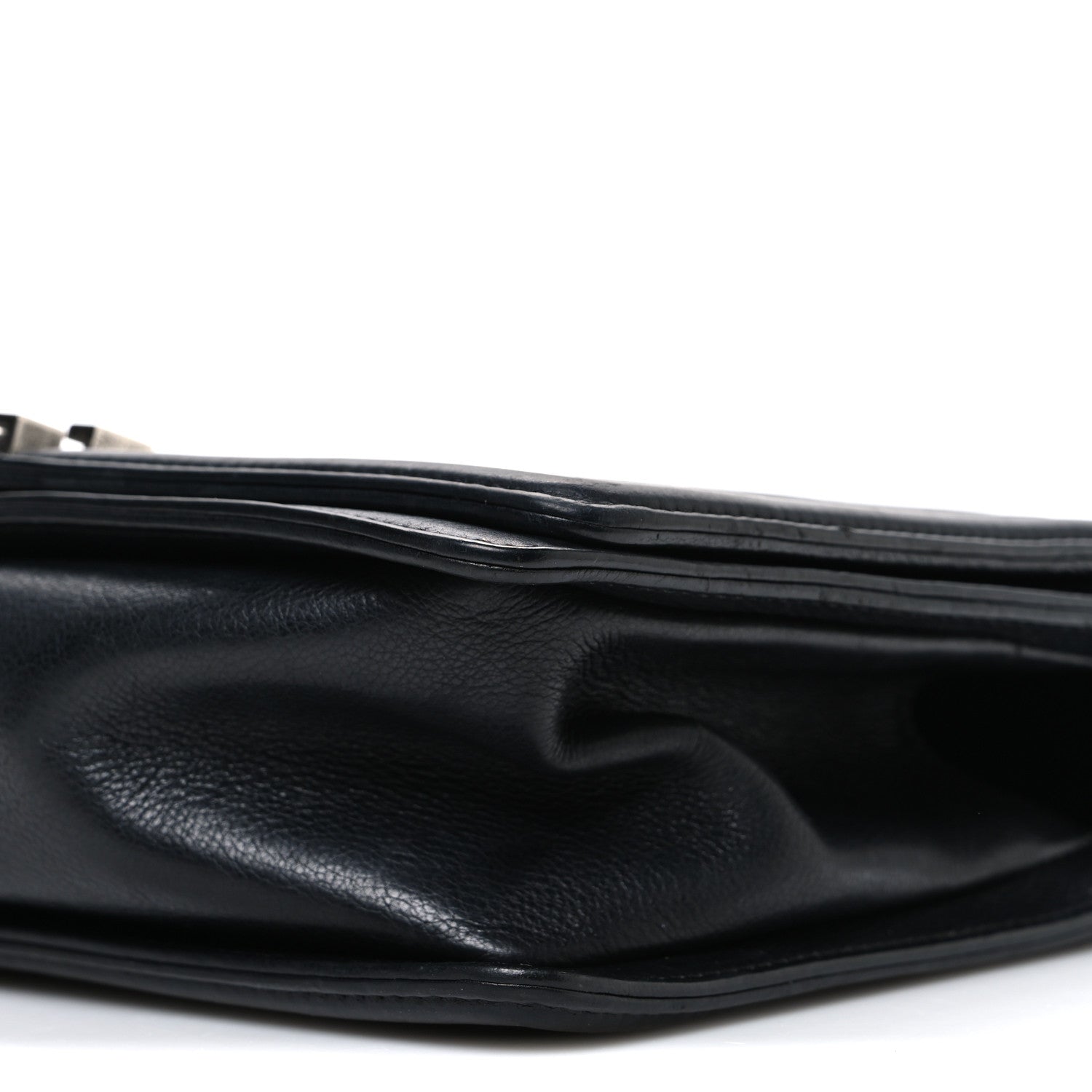 Lambskin Quilted Medium Boy Flap Black