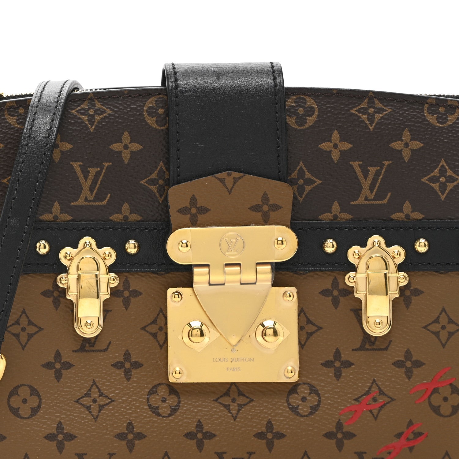 Reverse Monogram Trunk Clutch