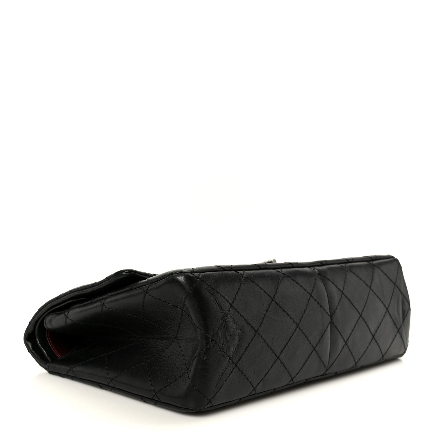 Aged Calfskin Quilted 2.55 Reissue 226 Flap Black