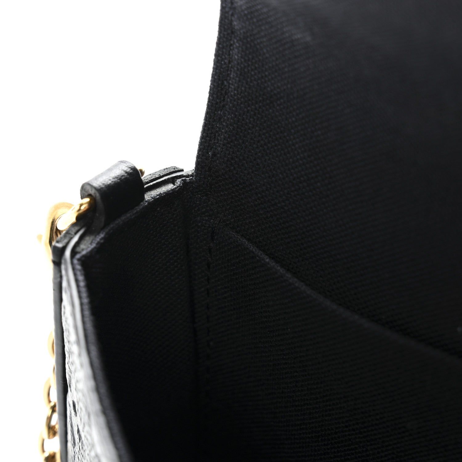 Empreinte Pochette Felicie Chain Wallet Black
