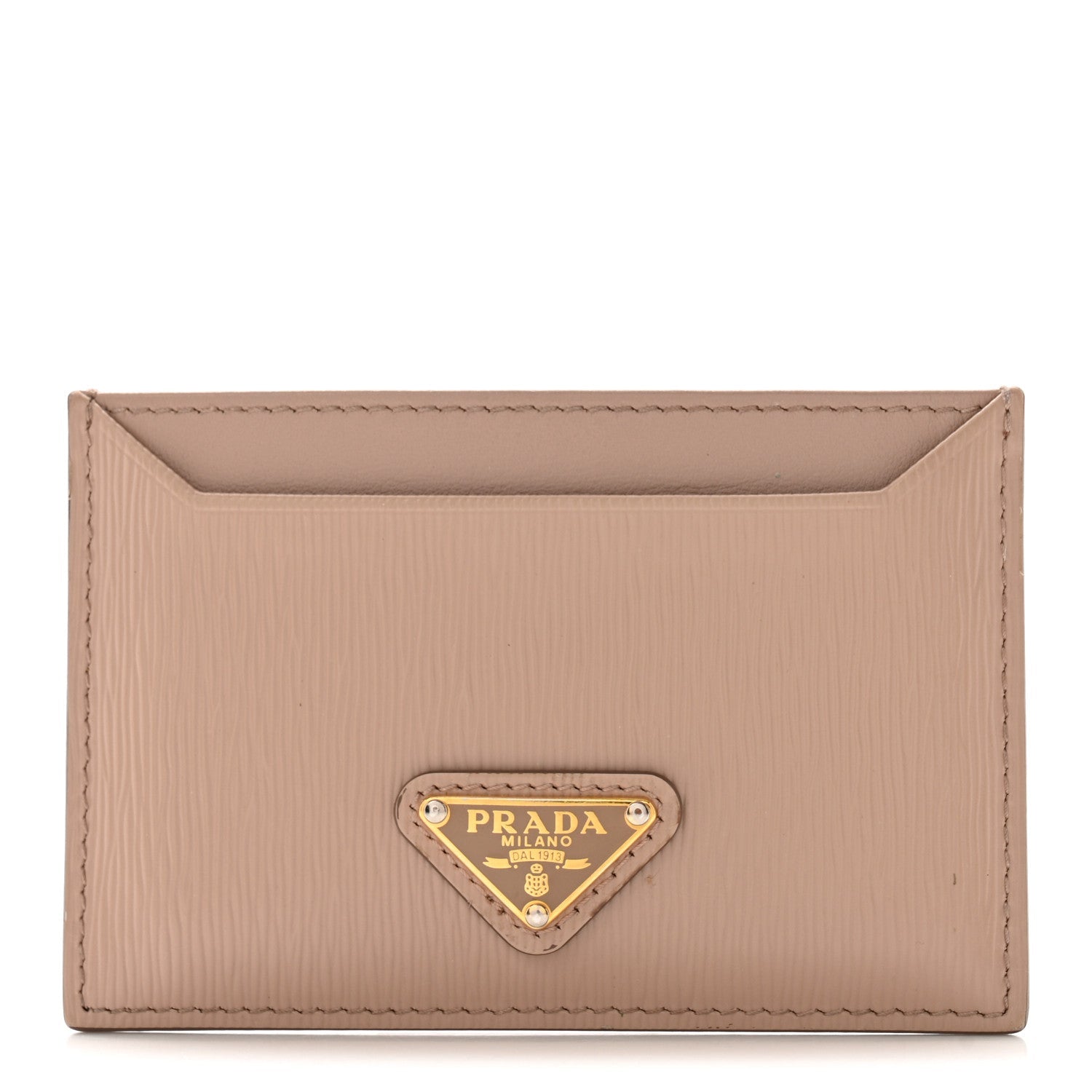 Vitello Move Triangle Card Case Cipria