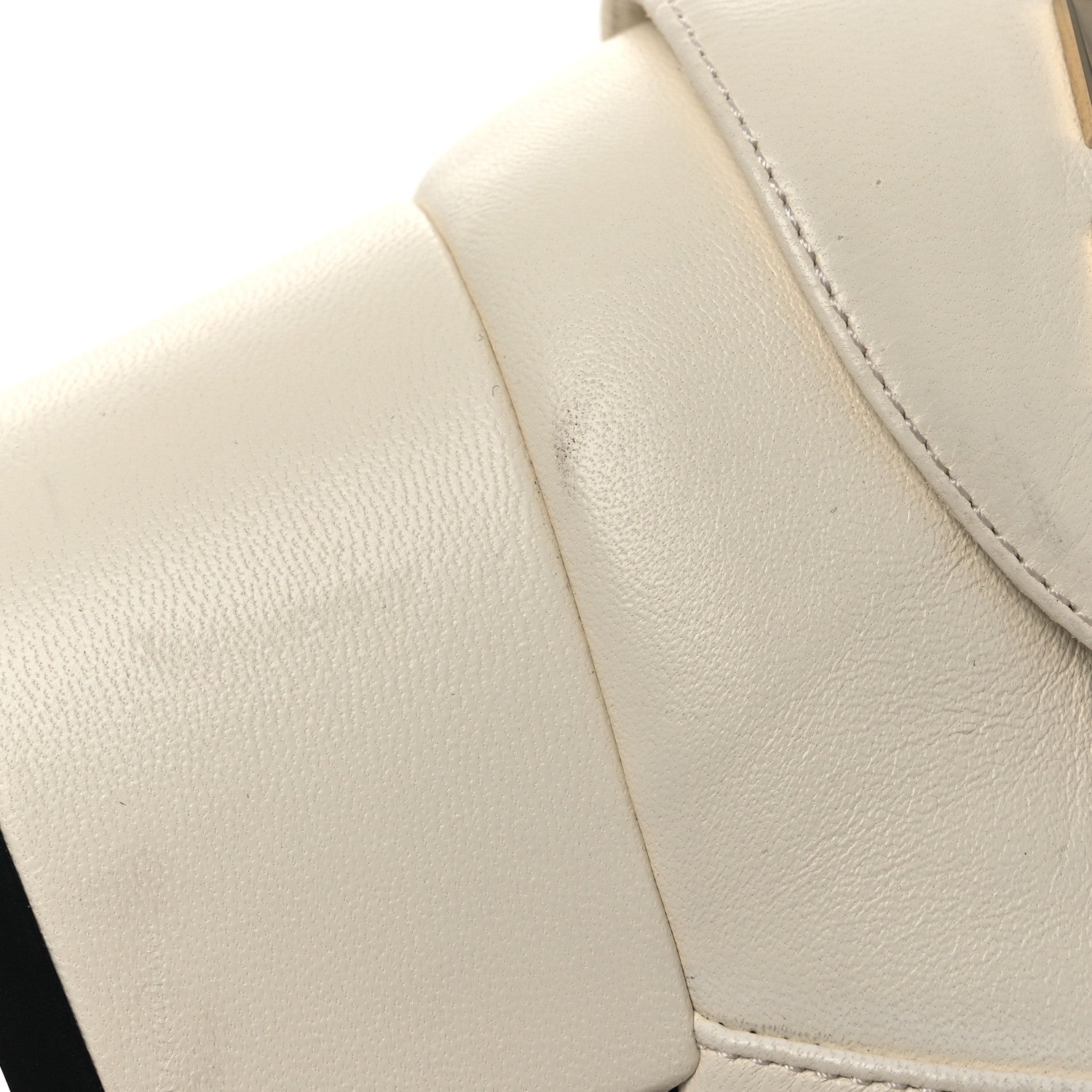 Lambskin Velvet Cap Toe Short Ankle Boots 37 White