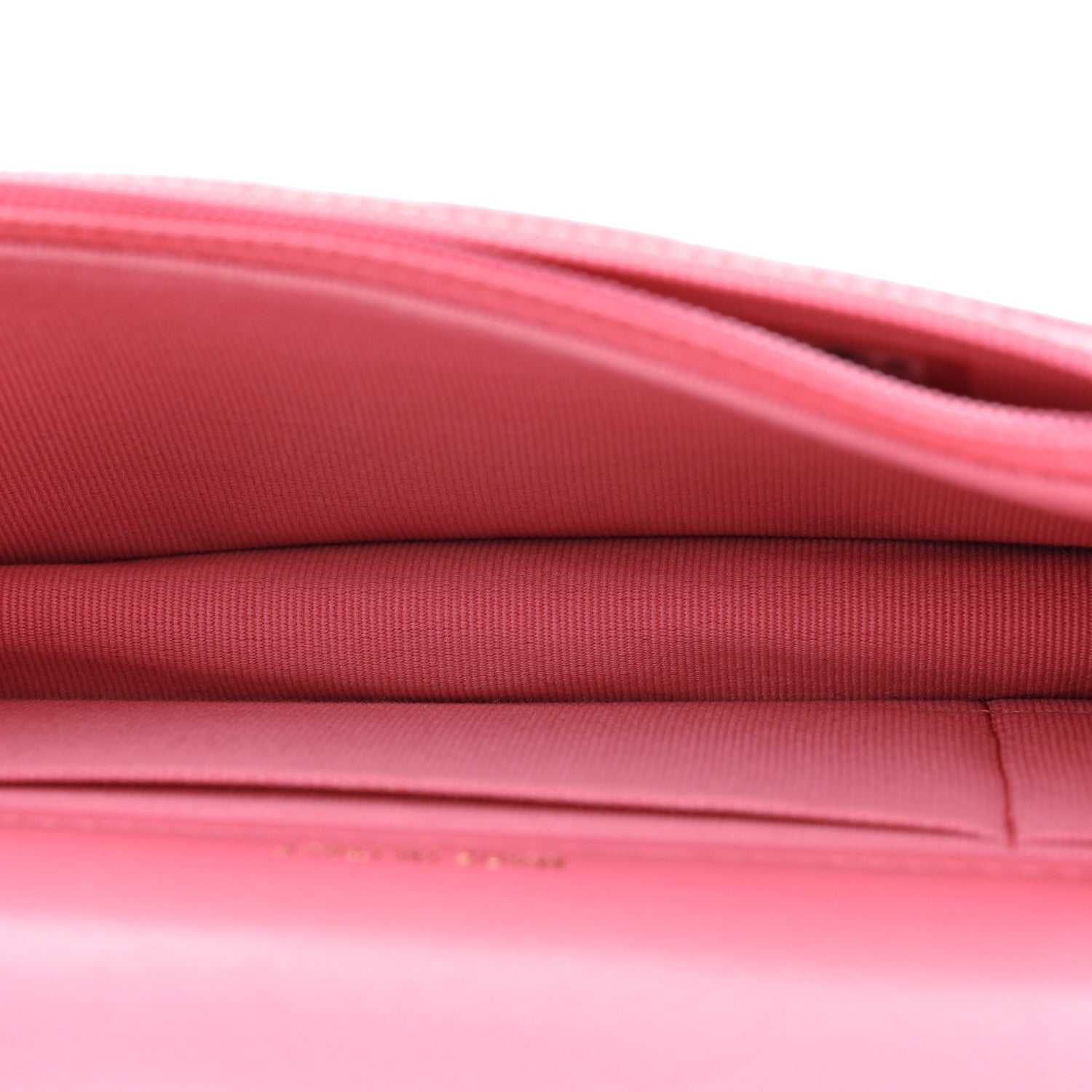 Lambskin Quilted Pillow Crush Flap Phone Holder With Chain Pink