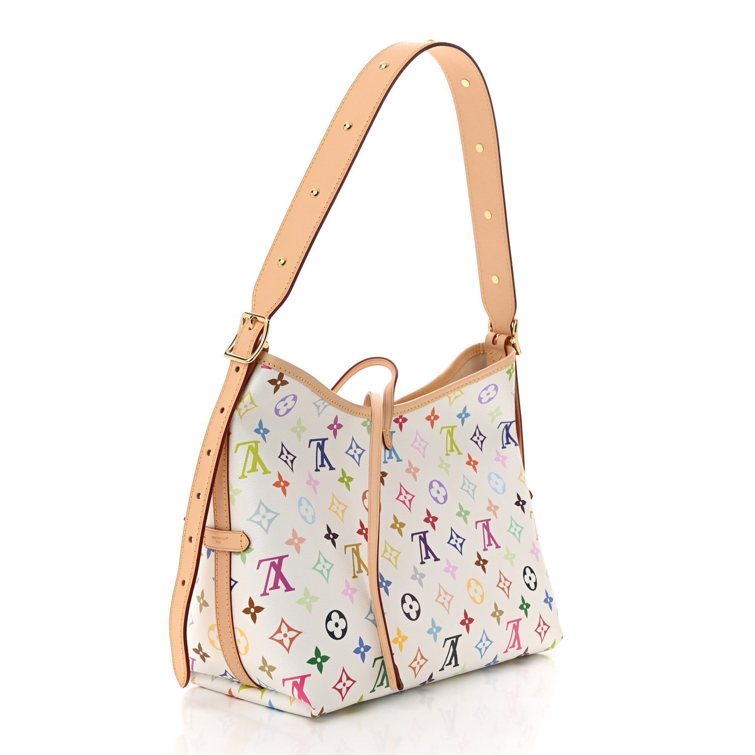 LV x TM Monogram Multicolor CarryAll PM White