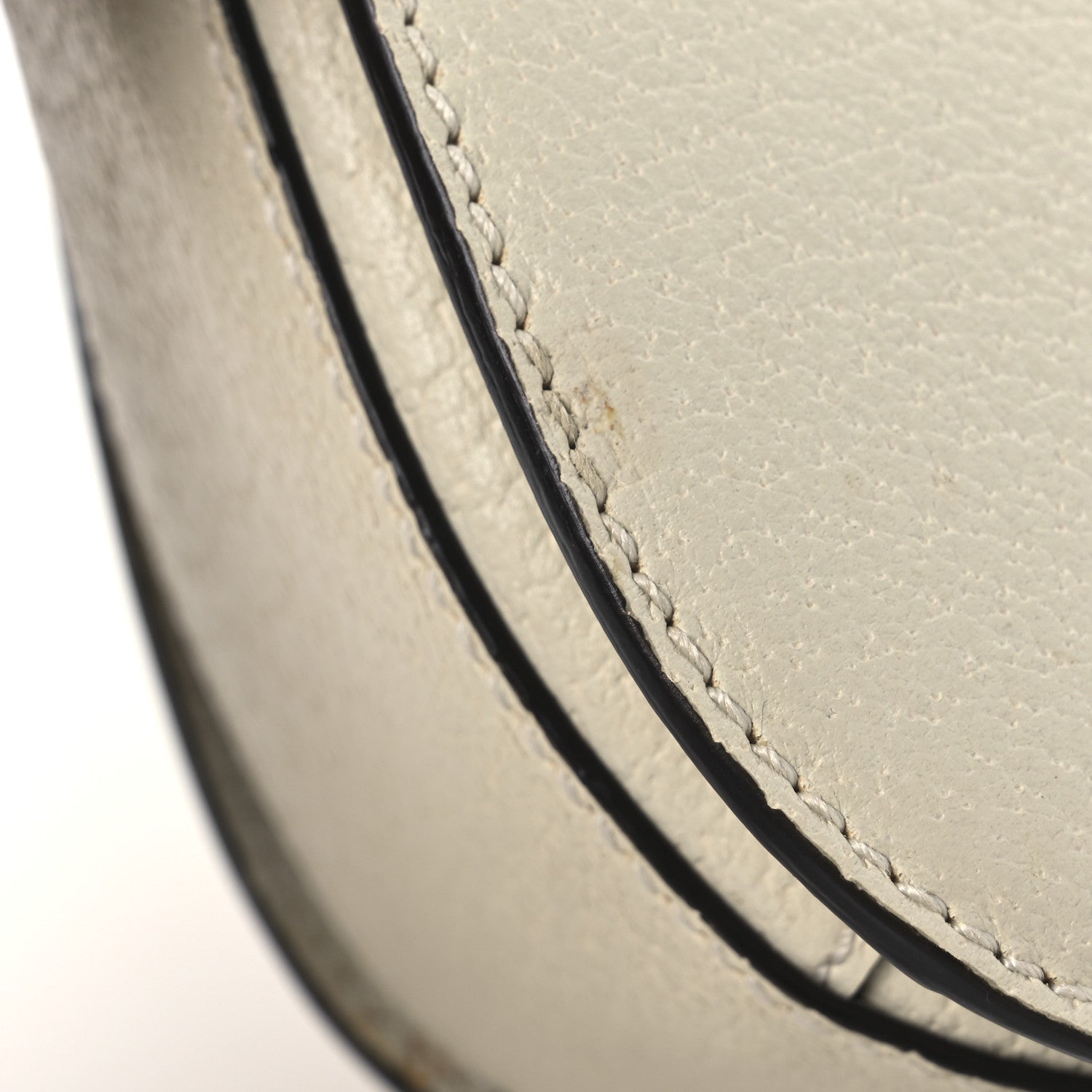 Textured Calfskin Small Ophidia Flap Messenger Bag Mystic White