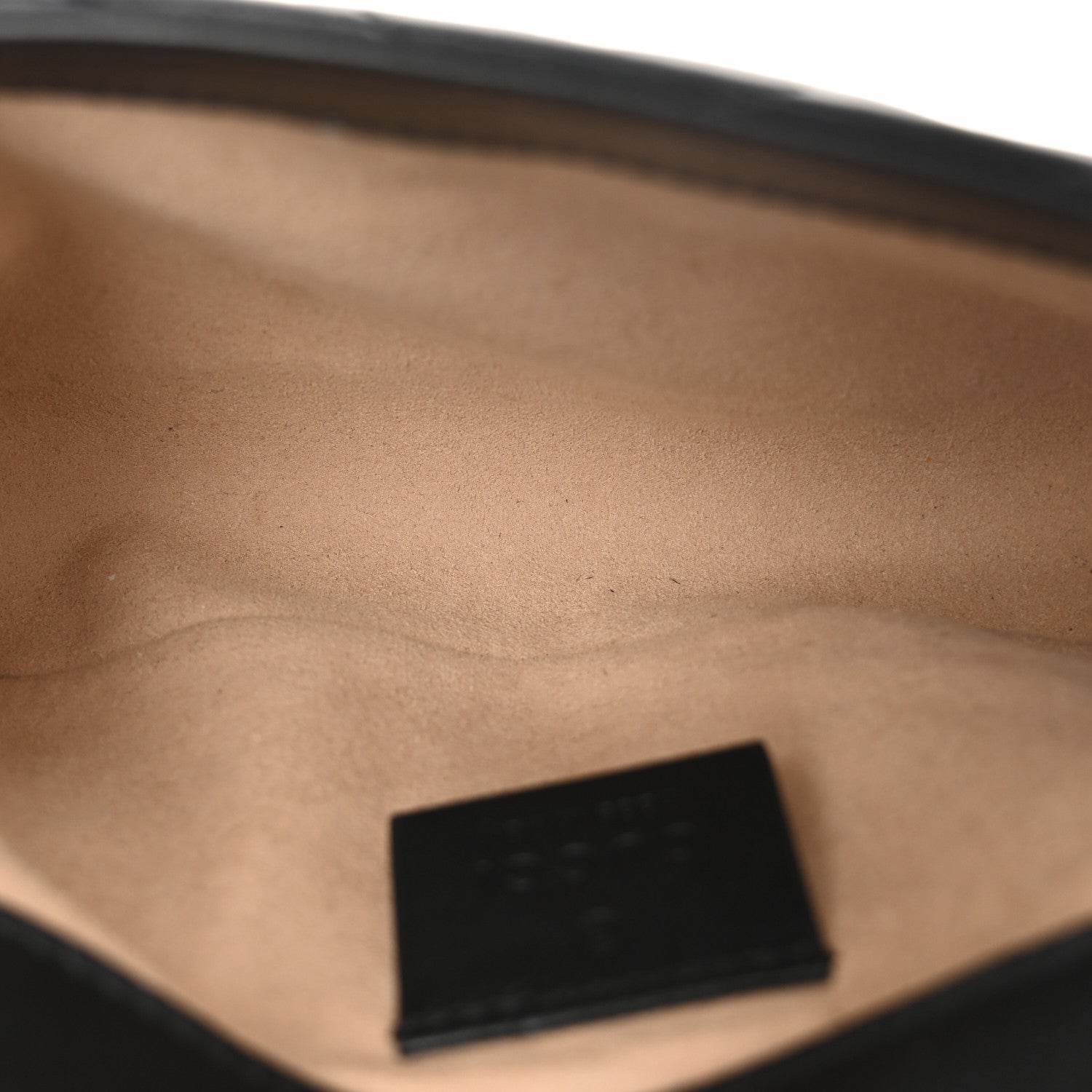 Calfskin Matelasse Super Mini GG Marmont Shoulder Bag Black