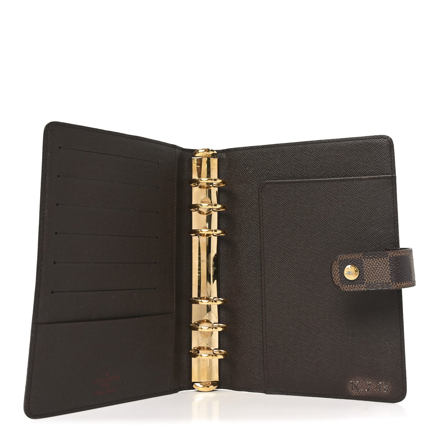 Damier Ebene Medium Ring Agenda Cover