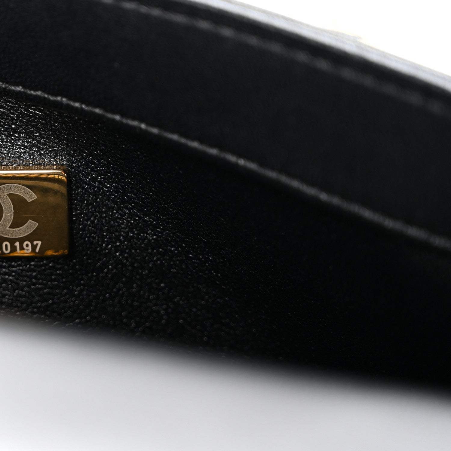 Lambskin Resin Quilted Top Handle Flap Black