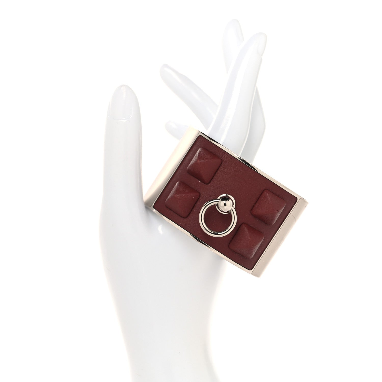 Swift Collier De Chien Medor Gaine Cuff Bracelet T2 Rouge H