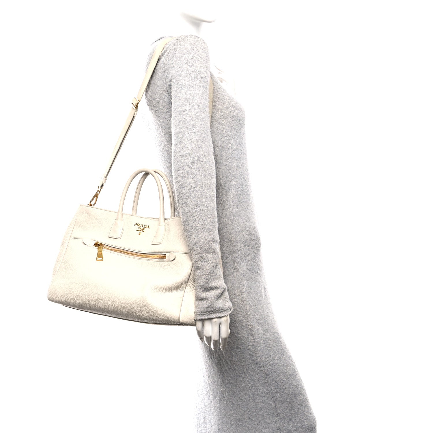 Vitello Daino Top Handle Tote Talco