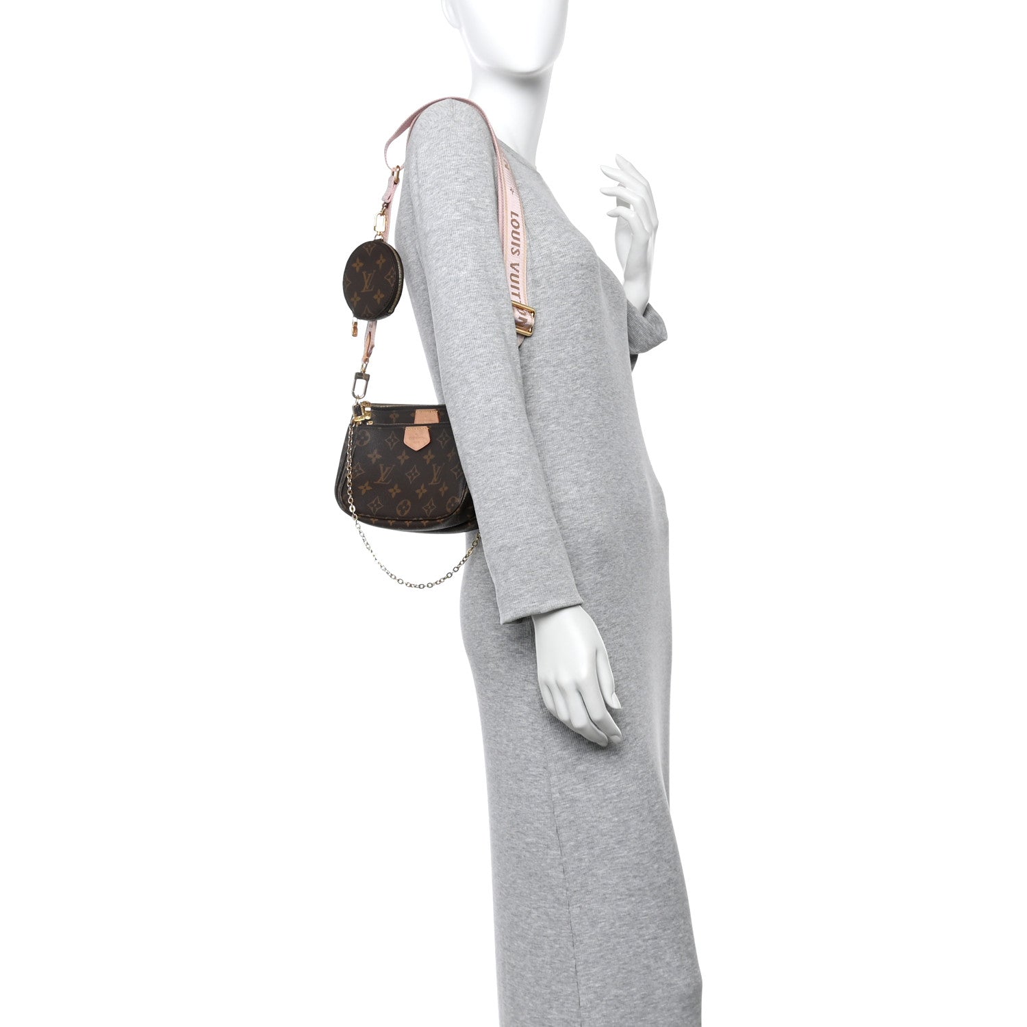 Monogram Multi Pochette Accessories Rose Clair