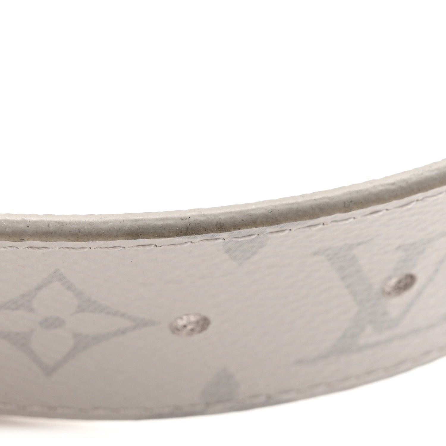 Taiga Monogram 40mm LV Initiales Belt 85 34 White