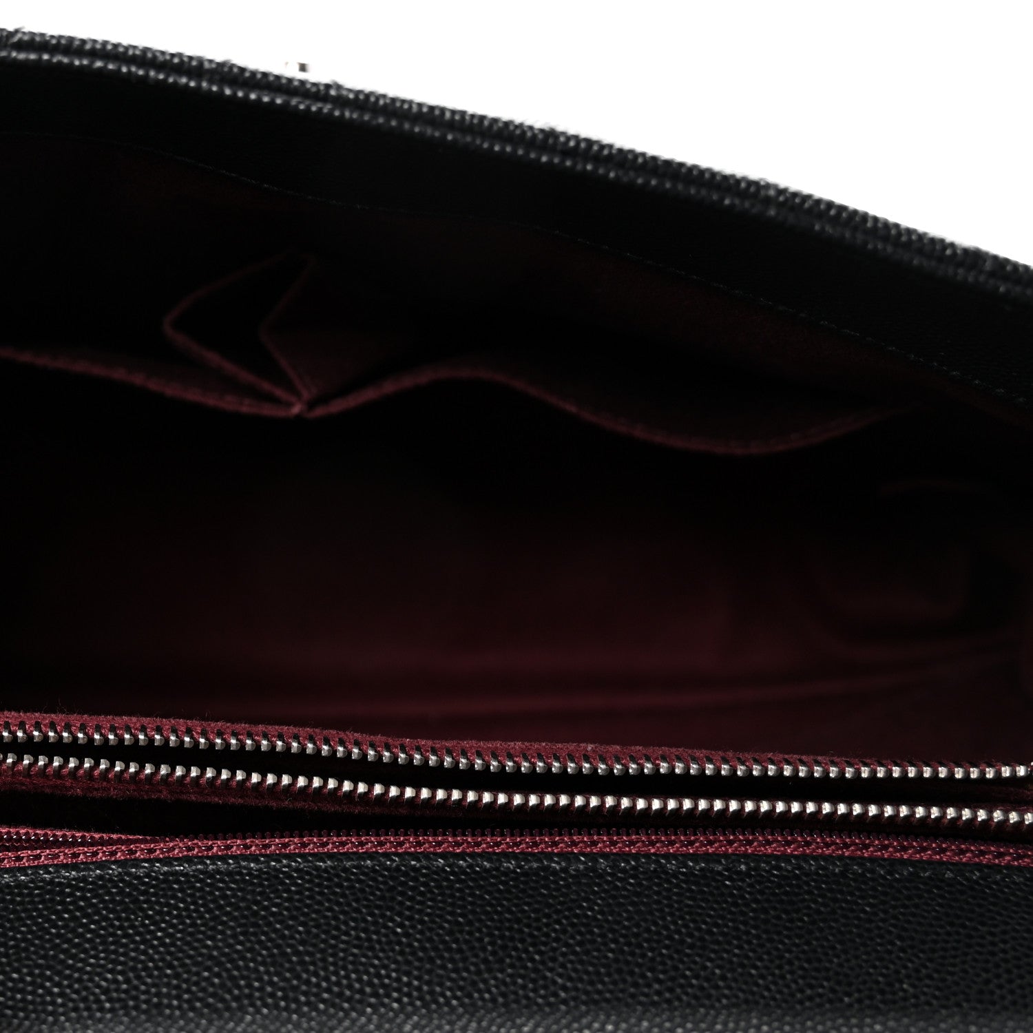 Caviar Chevron Quilted Medium Coco Handle Flap Black