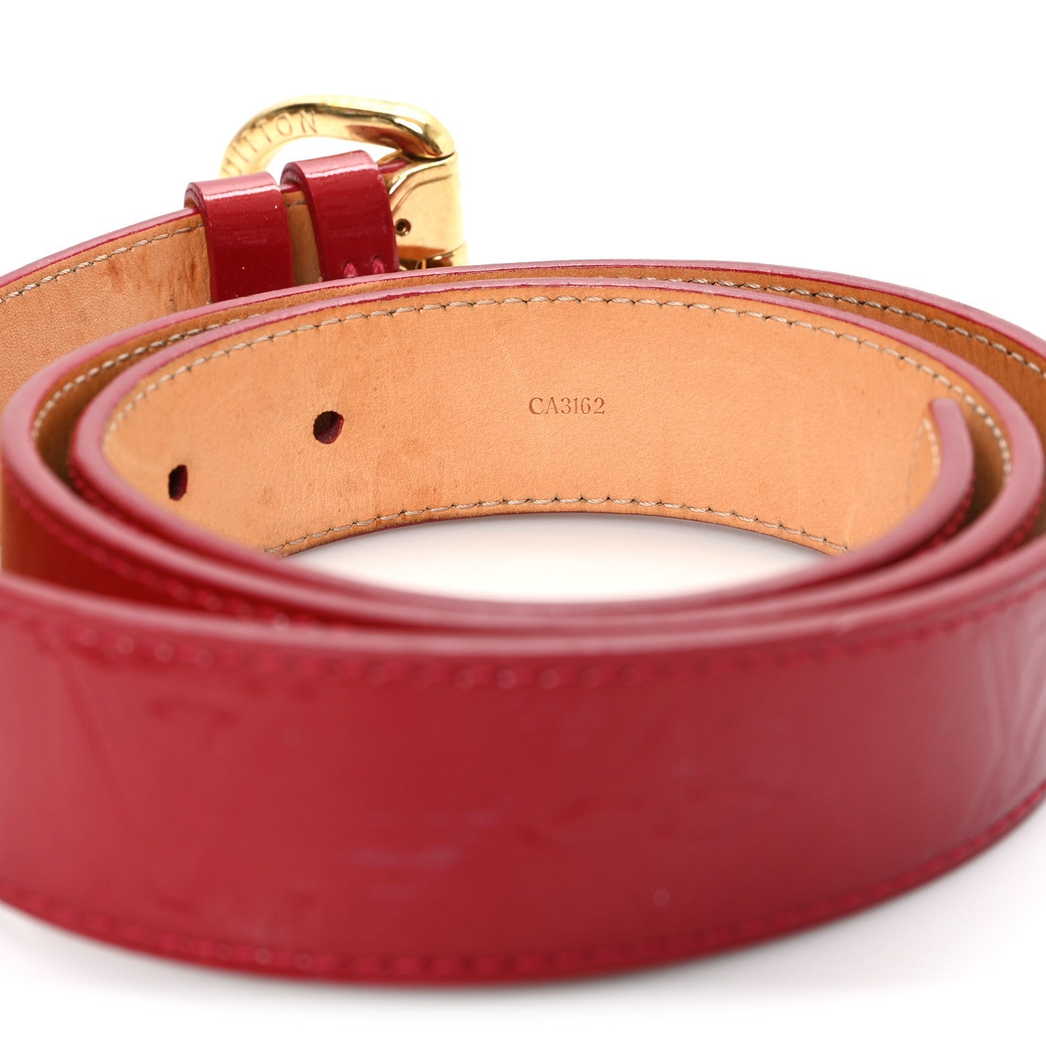 Vernis Ceinture 30mm Belt 80 32 Rouge