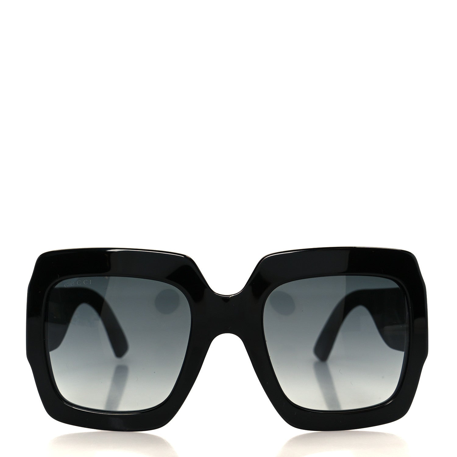Square Frame GG0102S Sunglasses Glitter Black