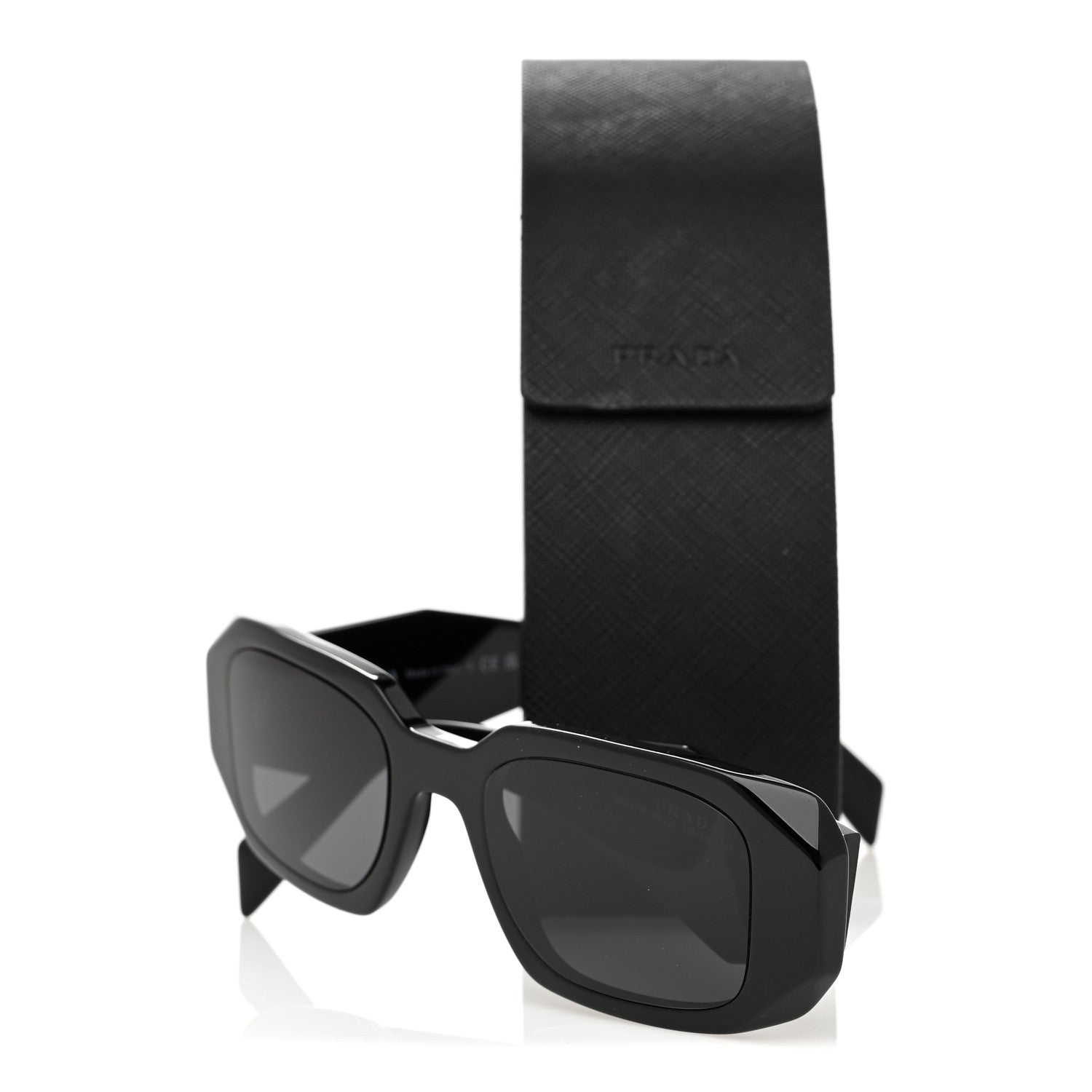 Acetate Symbole Sunglasses SPR 17W Black
