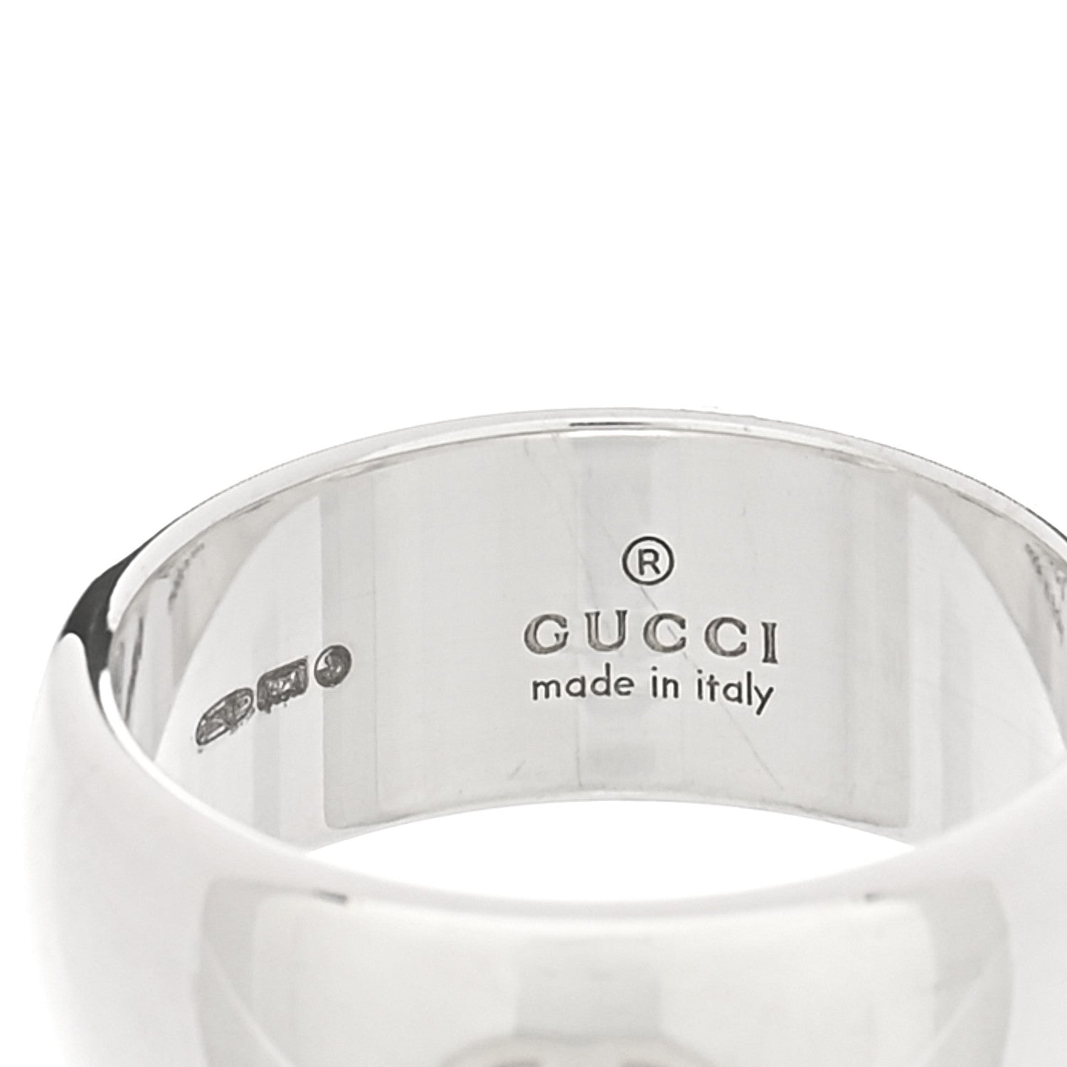 Sterling Silver Blind for Love Band Wide Ring 60 9