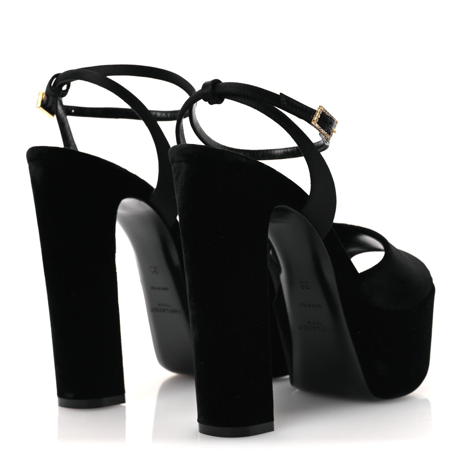 Velvet Jodie Platform Sandals 38 Black