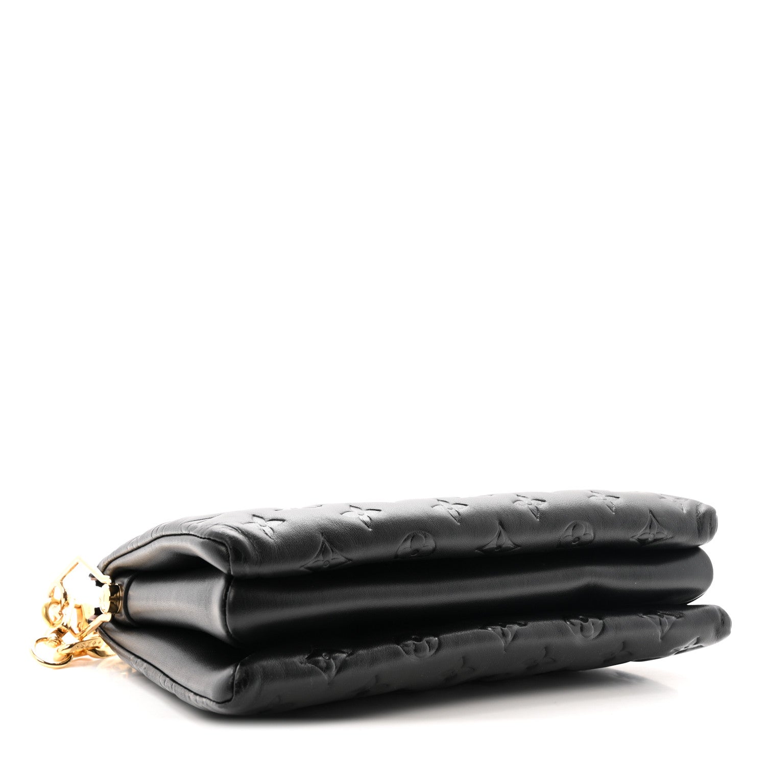 Lambskin Embossed Monogram Coussin PM Black