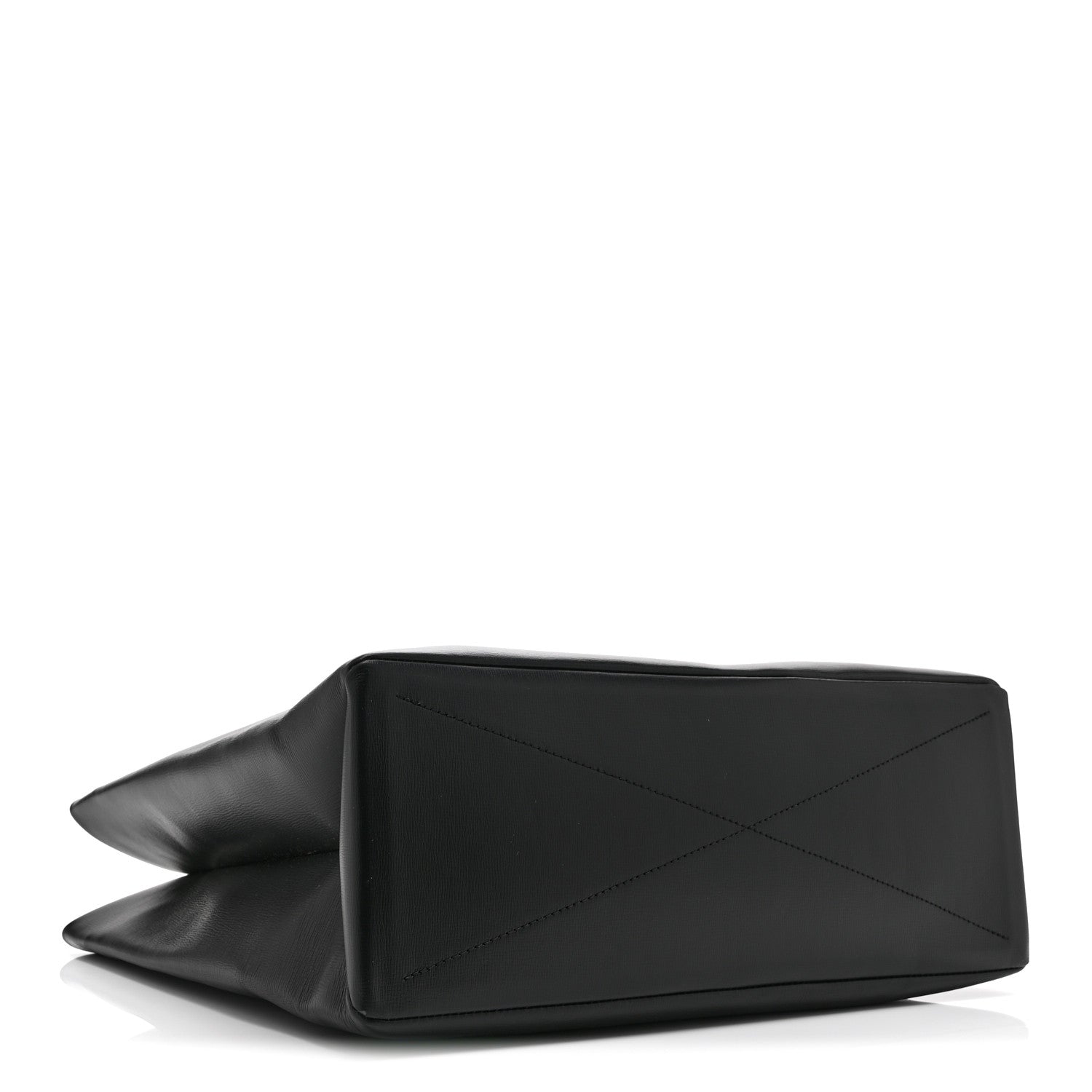 Calfskin Shopper Tote MM Black