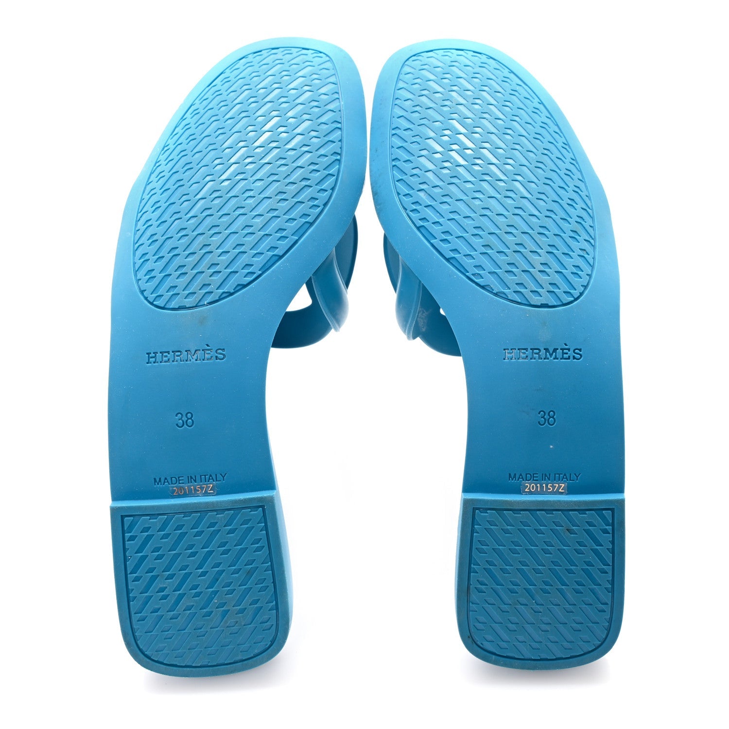 Rubber Aloha Sandals 38 Bleu Vif