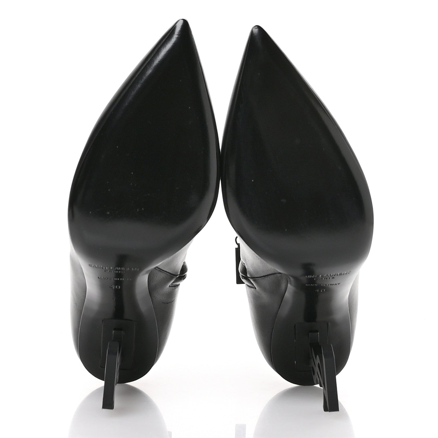 Calfskin Opyum Ankle Boots 40 Black