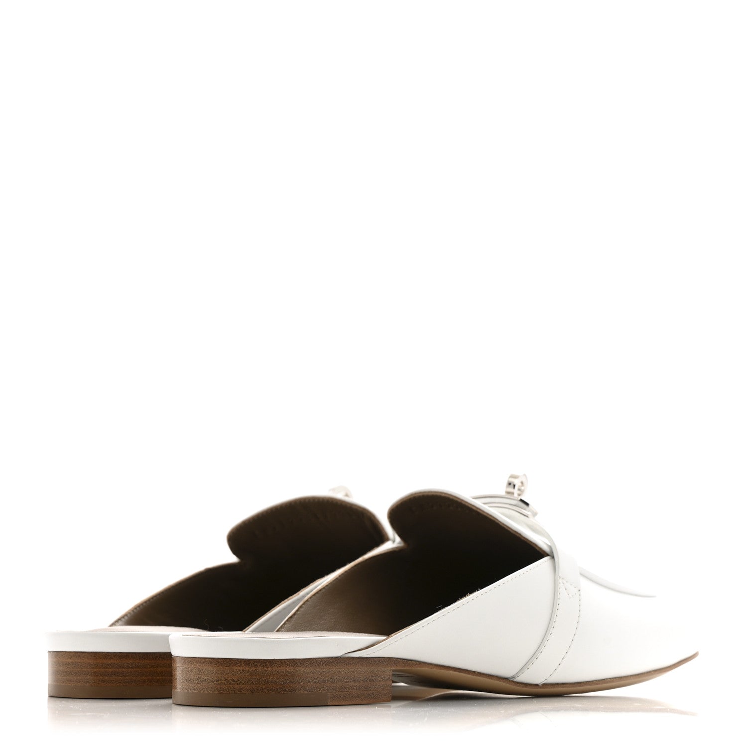 Calfskin Oz Mules 37.5 White