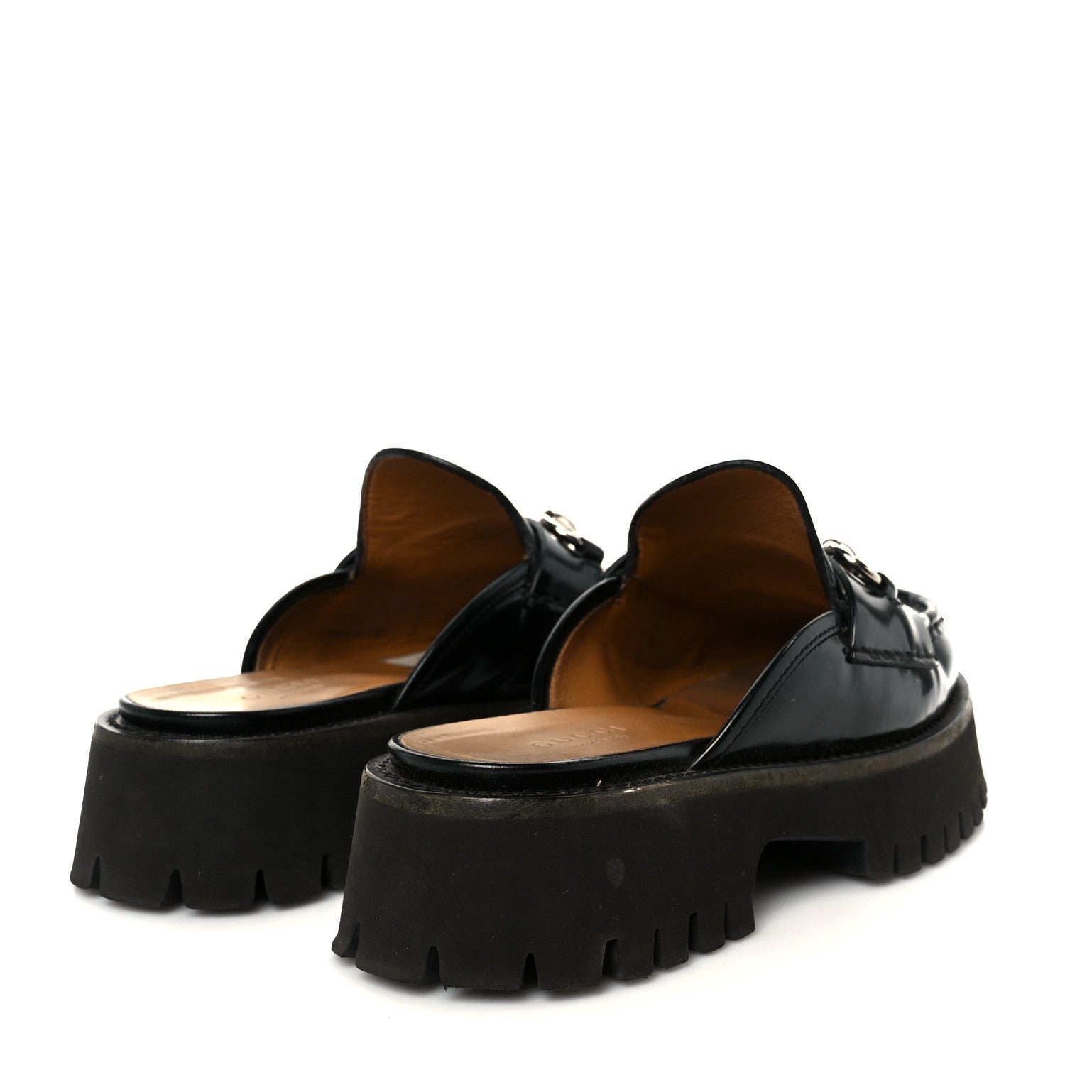 Magnum Calfskin Womens Horsebit Platform Mules 35.5 Black