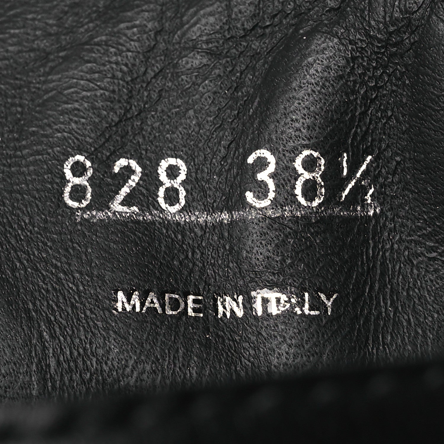 Vitello Lux Nylon Metal Triangle Logo Monolith Pouch Pocket 55mm Tall Combat Boots 38.5 Black