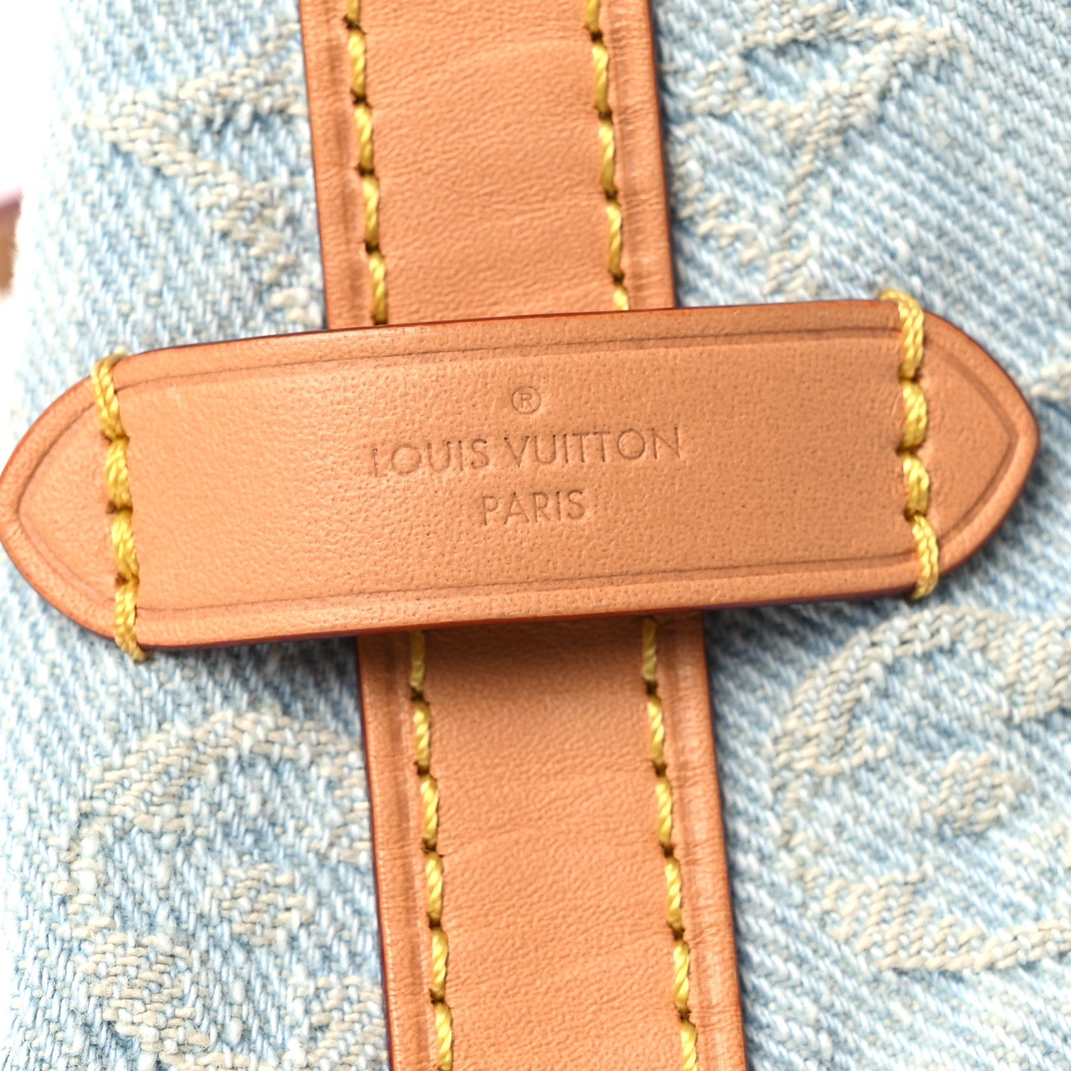 Monogram Denim CarryAll PM Sky Blue