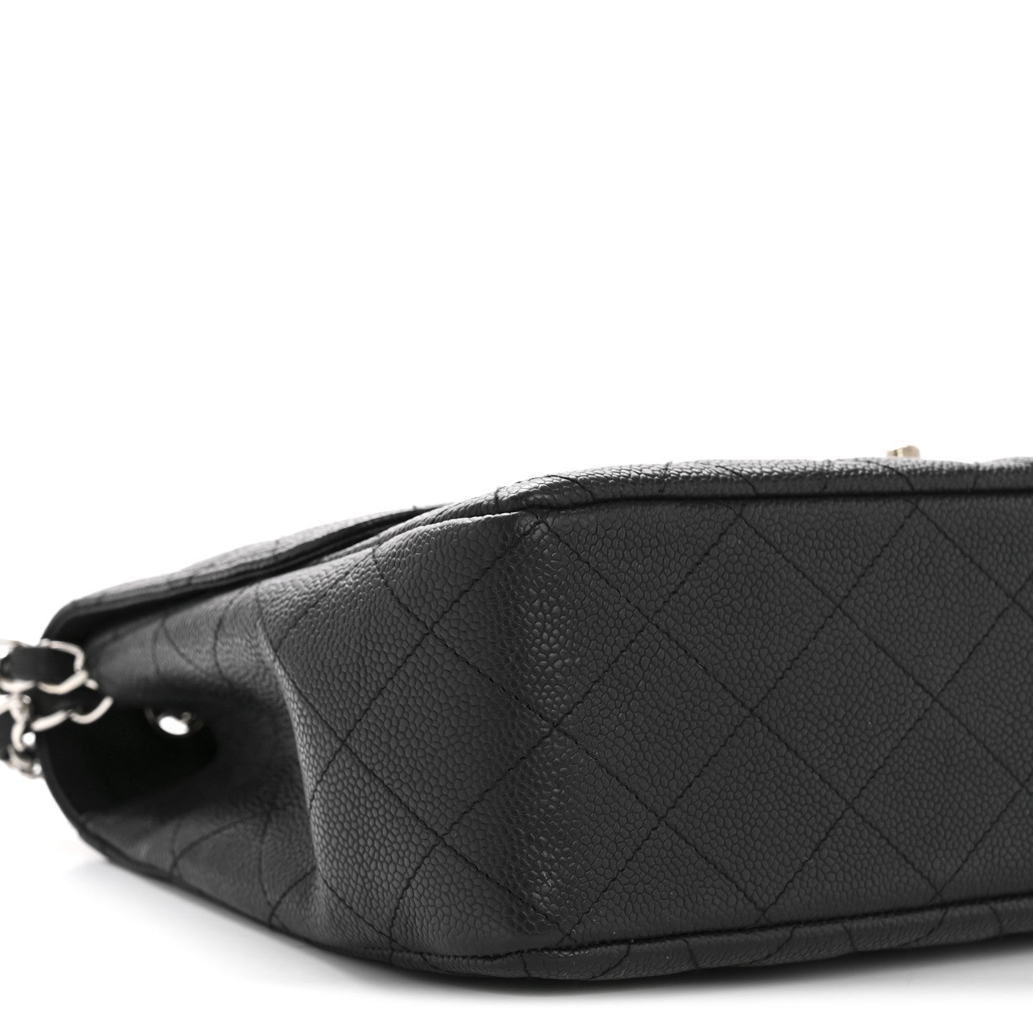 Caviar Quilted Jumbo Single Flap Black