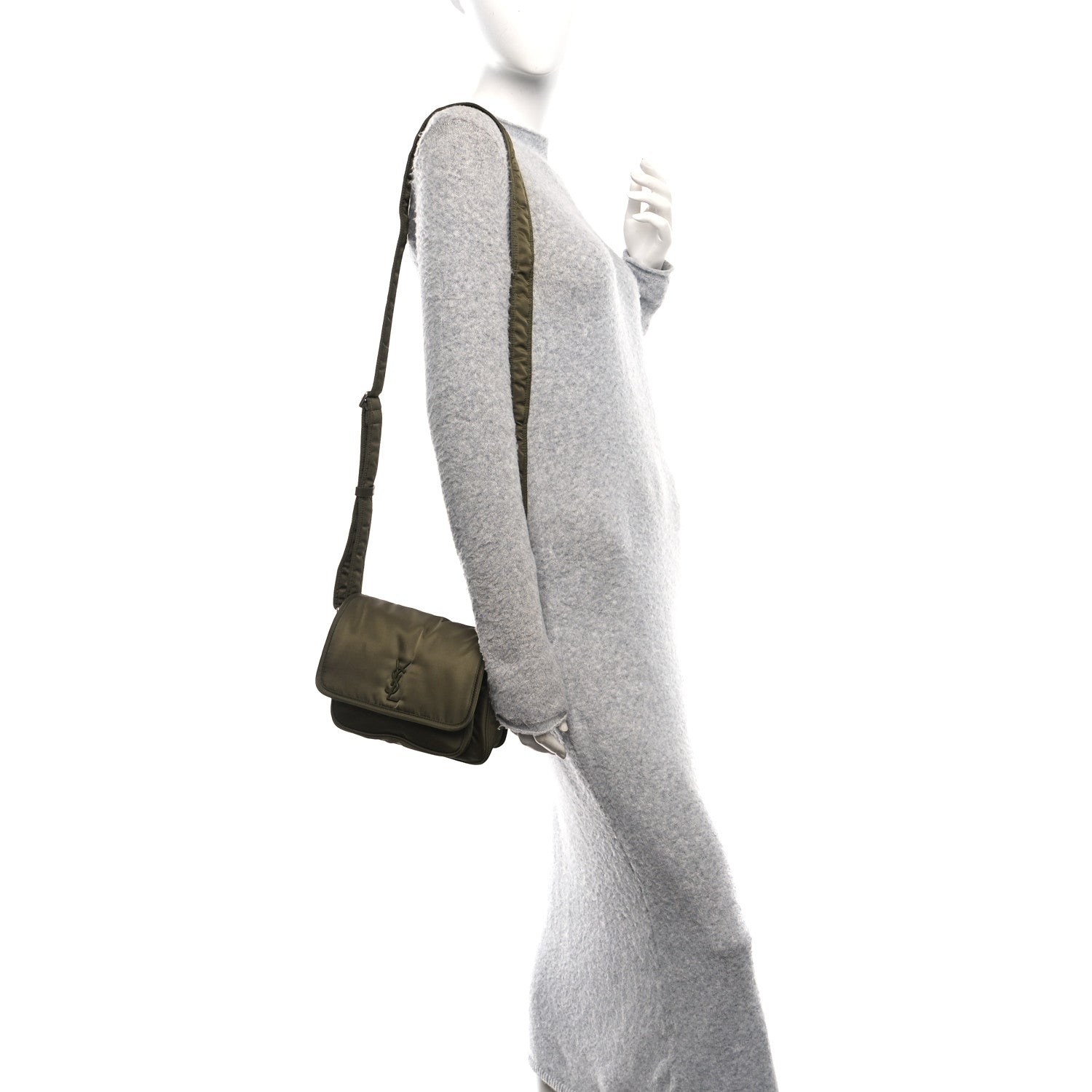 Econyl Nylon Small Niki Messenger Deep Milita