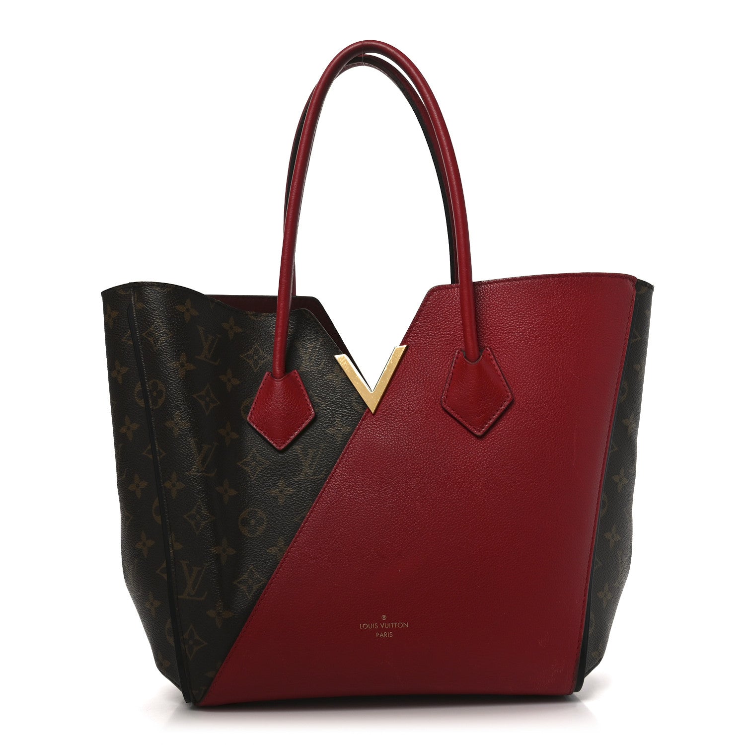 Calfskin Monogram Kimono Tote Cherry