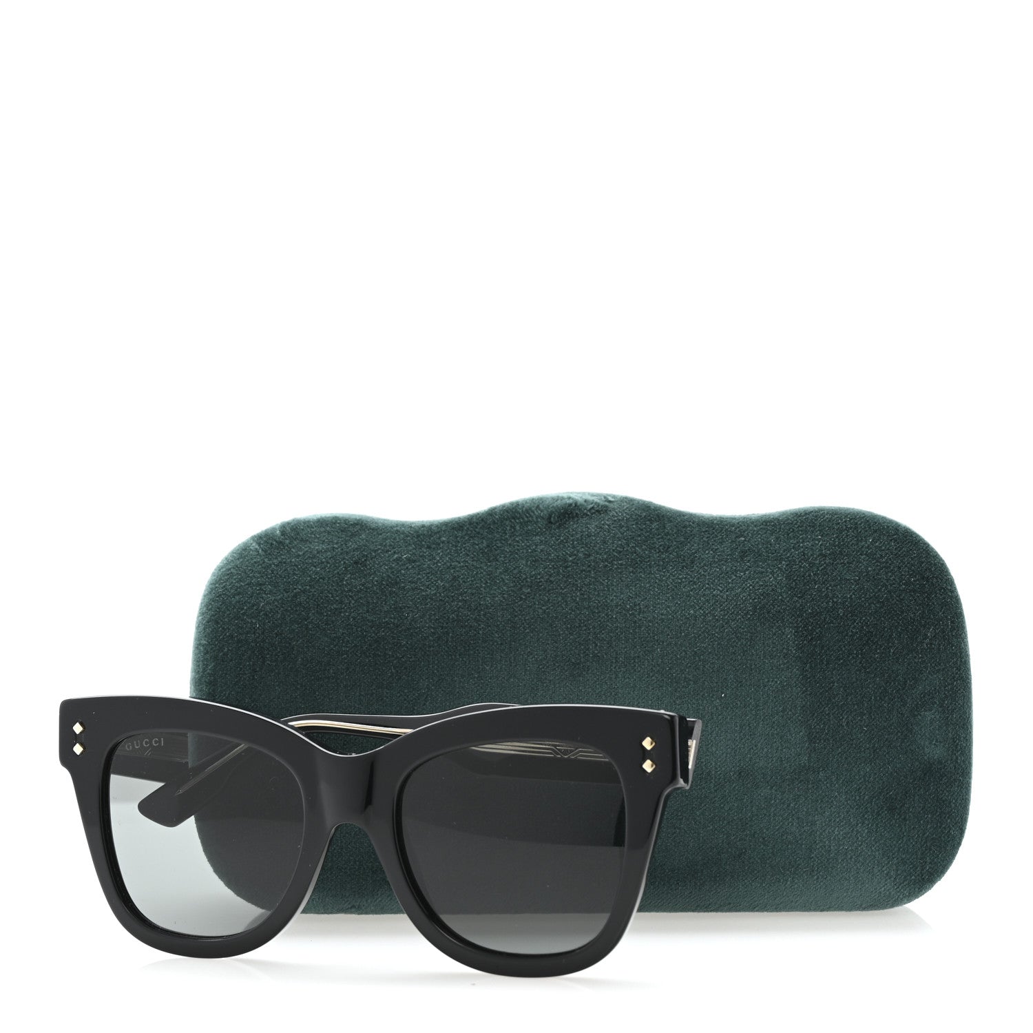 Acetate Square Frame Sunglasses GG1082S Black