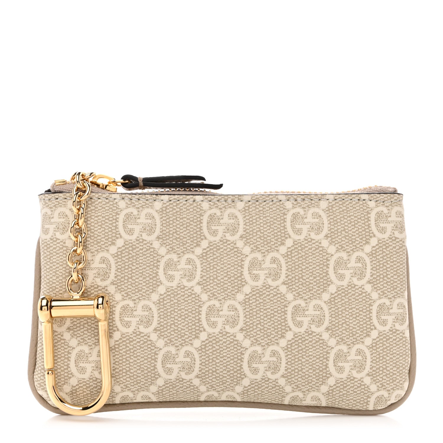 GG Supreme Monogram Selleria Key Case Mystic White Oatmeal