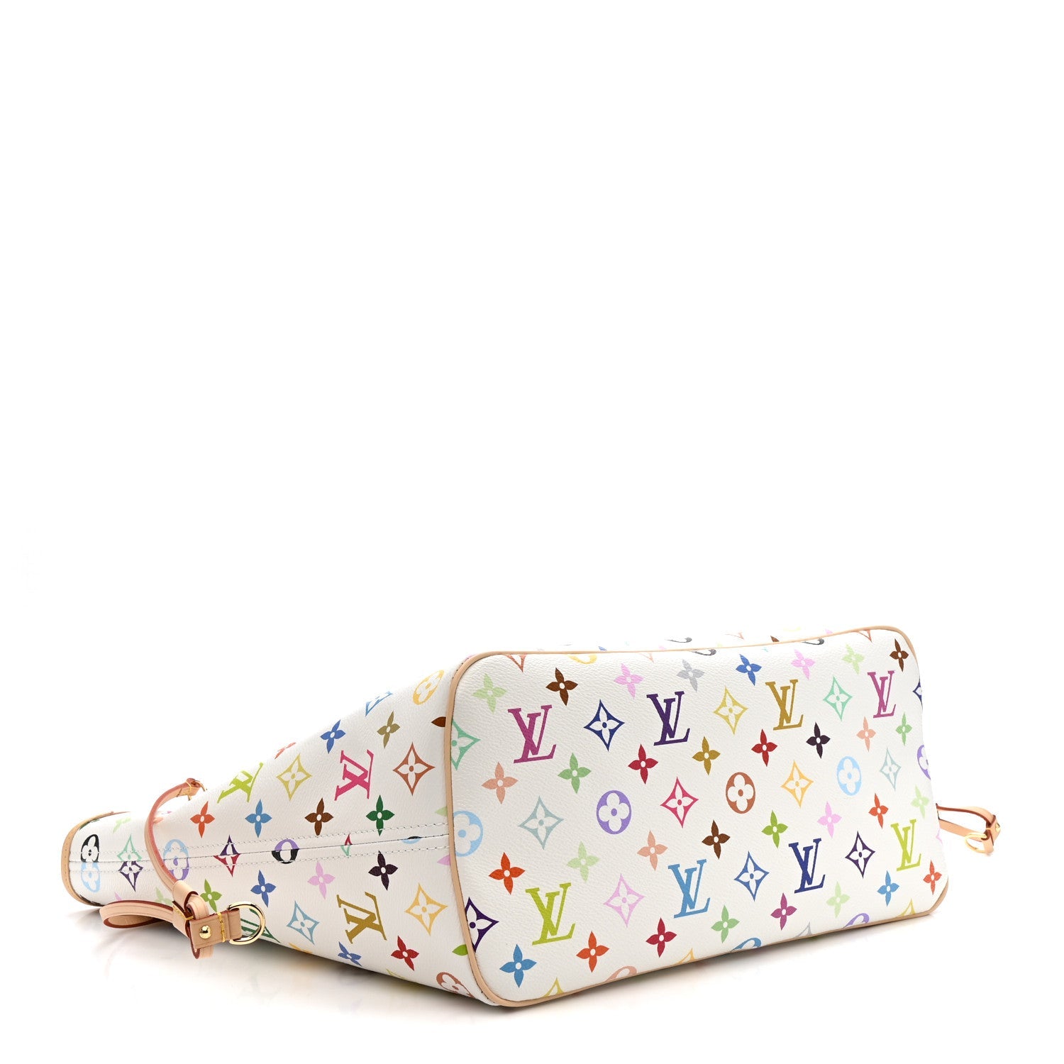 LV X TM Monogram Multicolor Neverfull MM White
