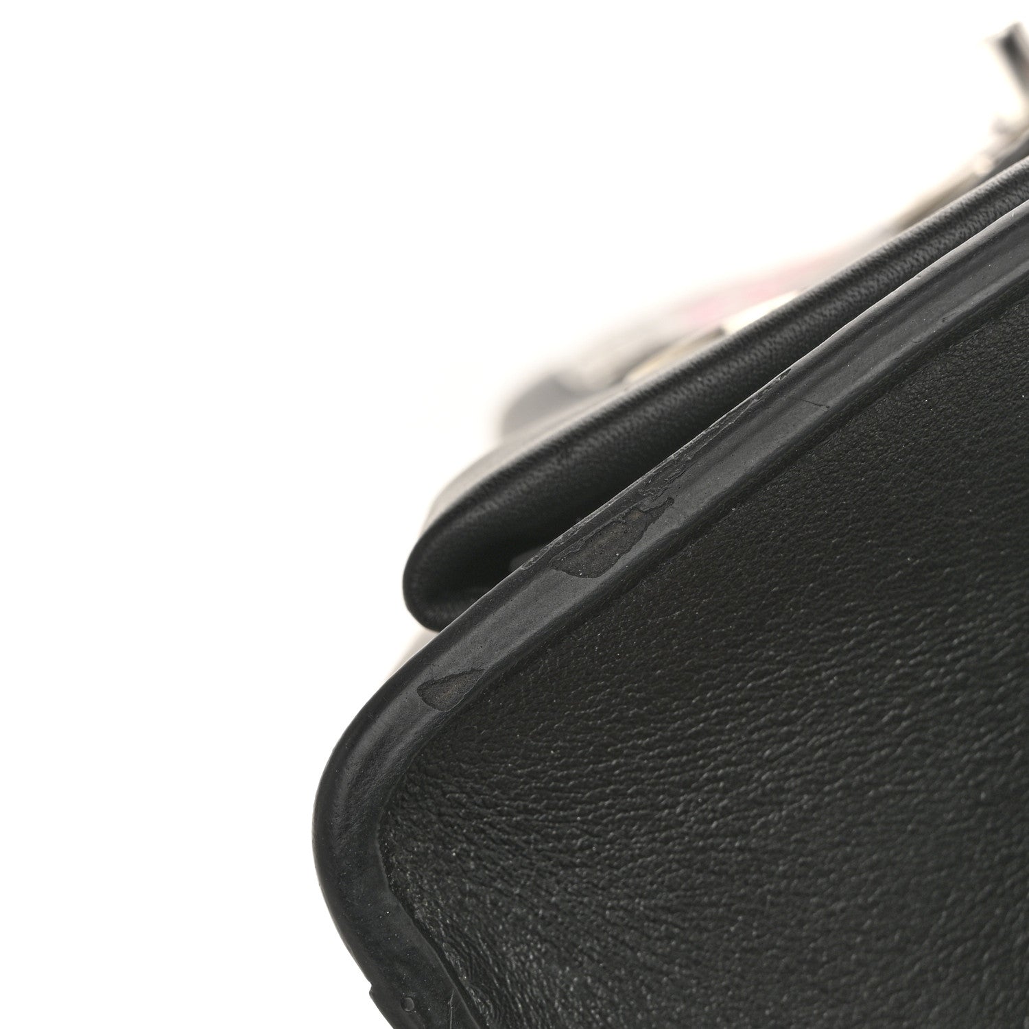 Soft Calfskin Pins My Lockme Chain Bag BB Black