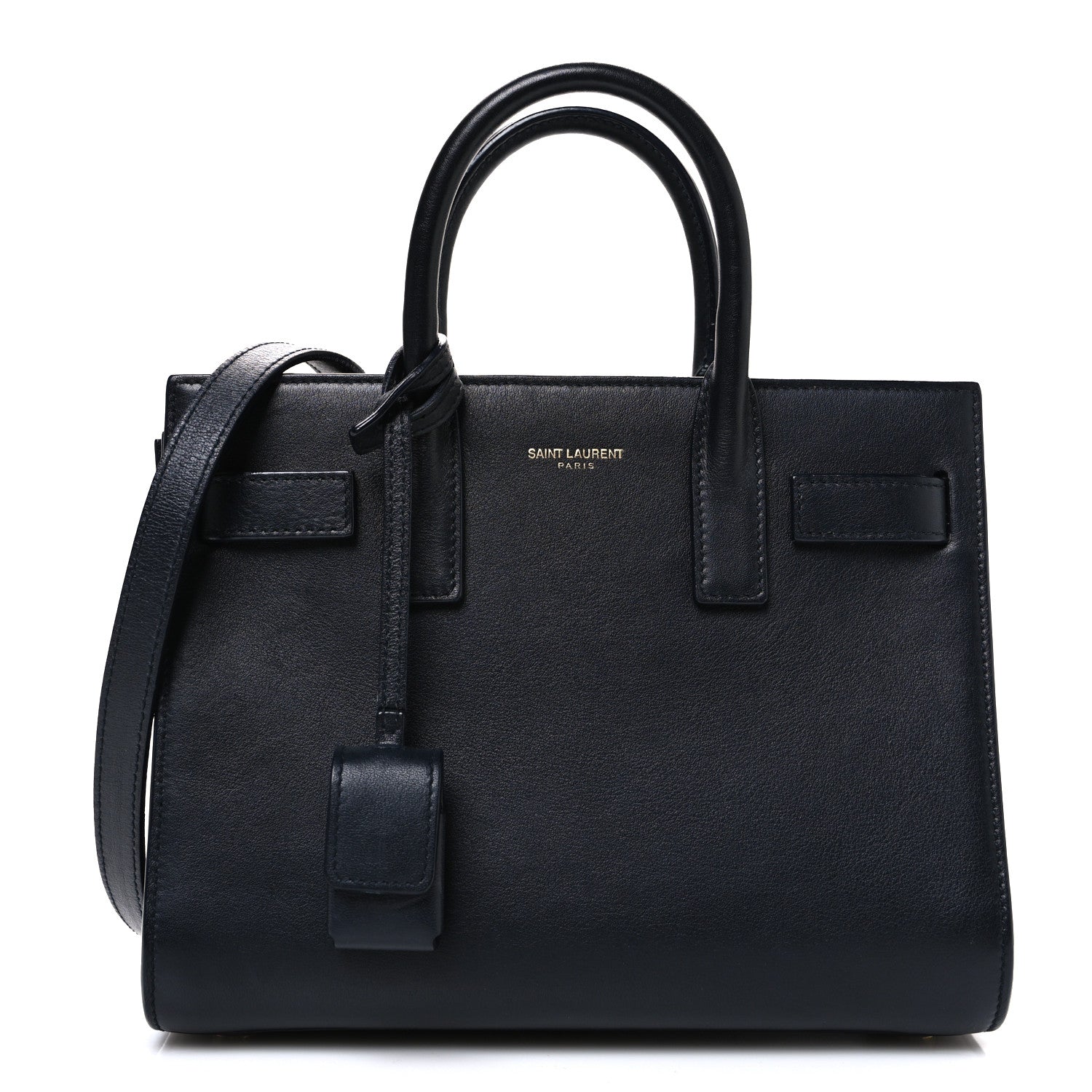 Calfskin Nano Sac De Jour Dark Blue