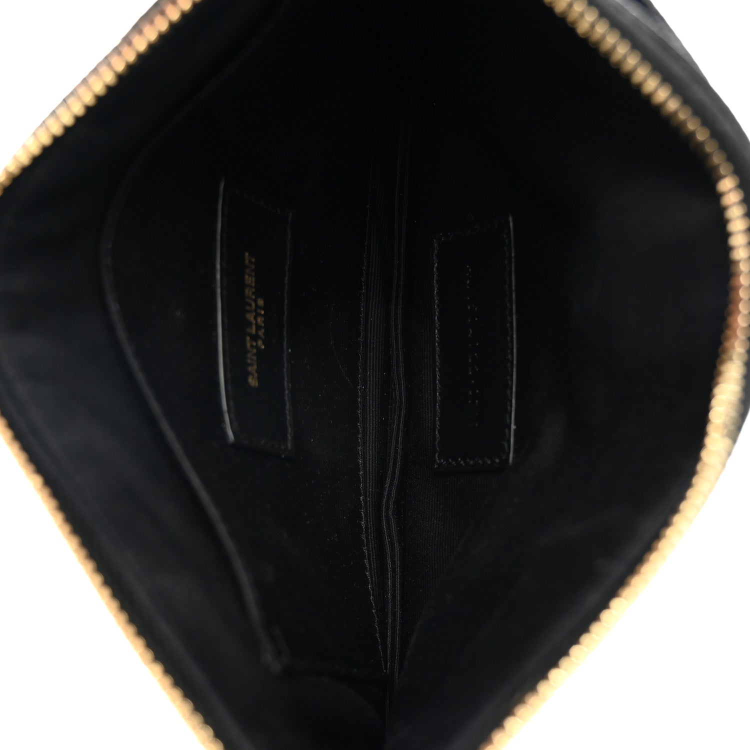 Grain De Poudre Chevron Monogram Bill Pouch Black